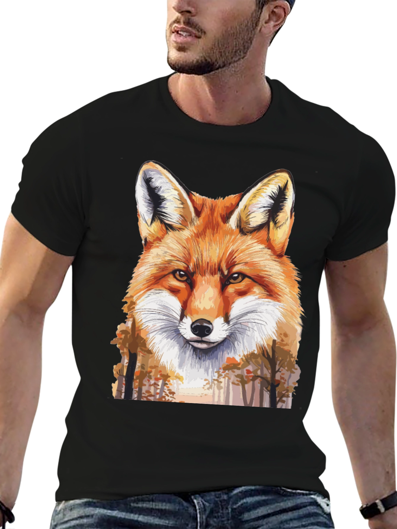 Fox Graphic Tee - Nature Lovers T-Shirt
