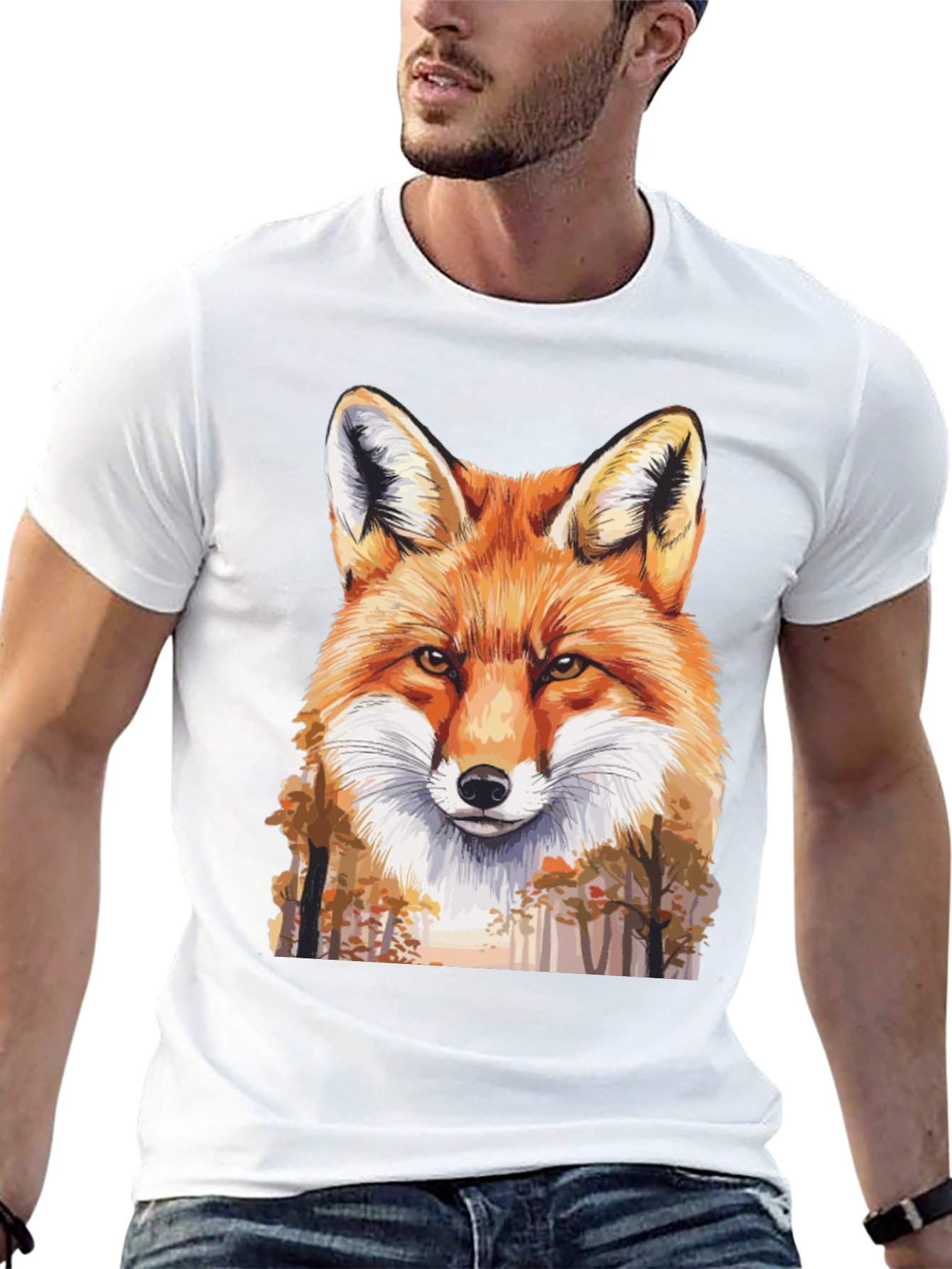Fox Graphic Tee - Nature Lovers T-Shirt