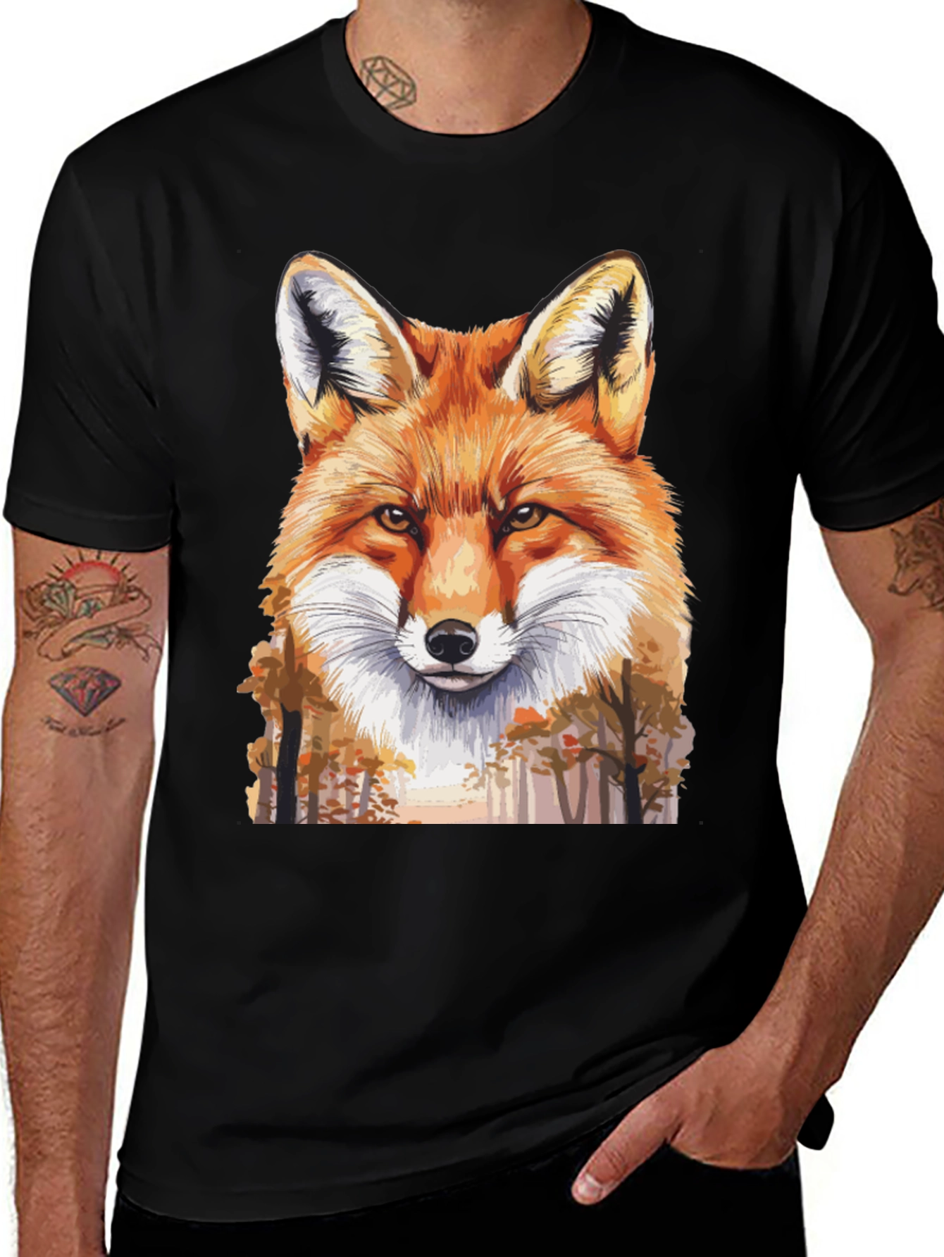 Fox Graphic Tee - Nature Lovers T-Shirt