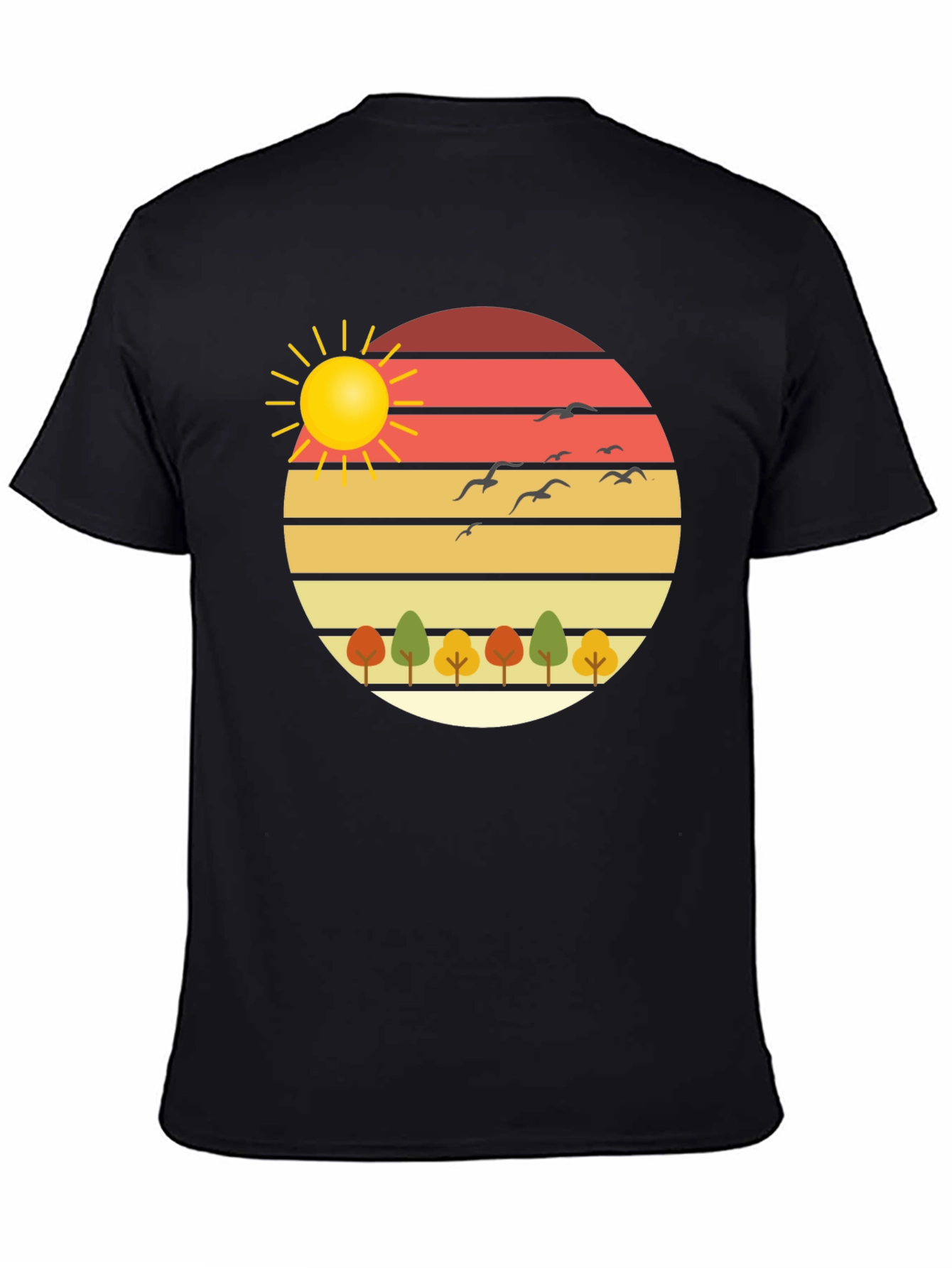 Nature Sunset Graphic Tee - Stylish Comfort