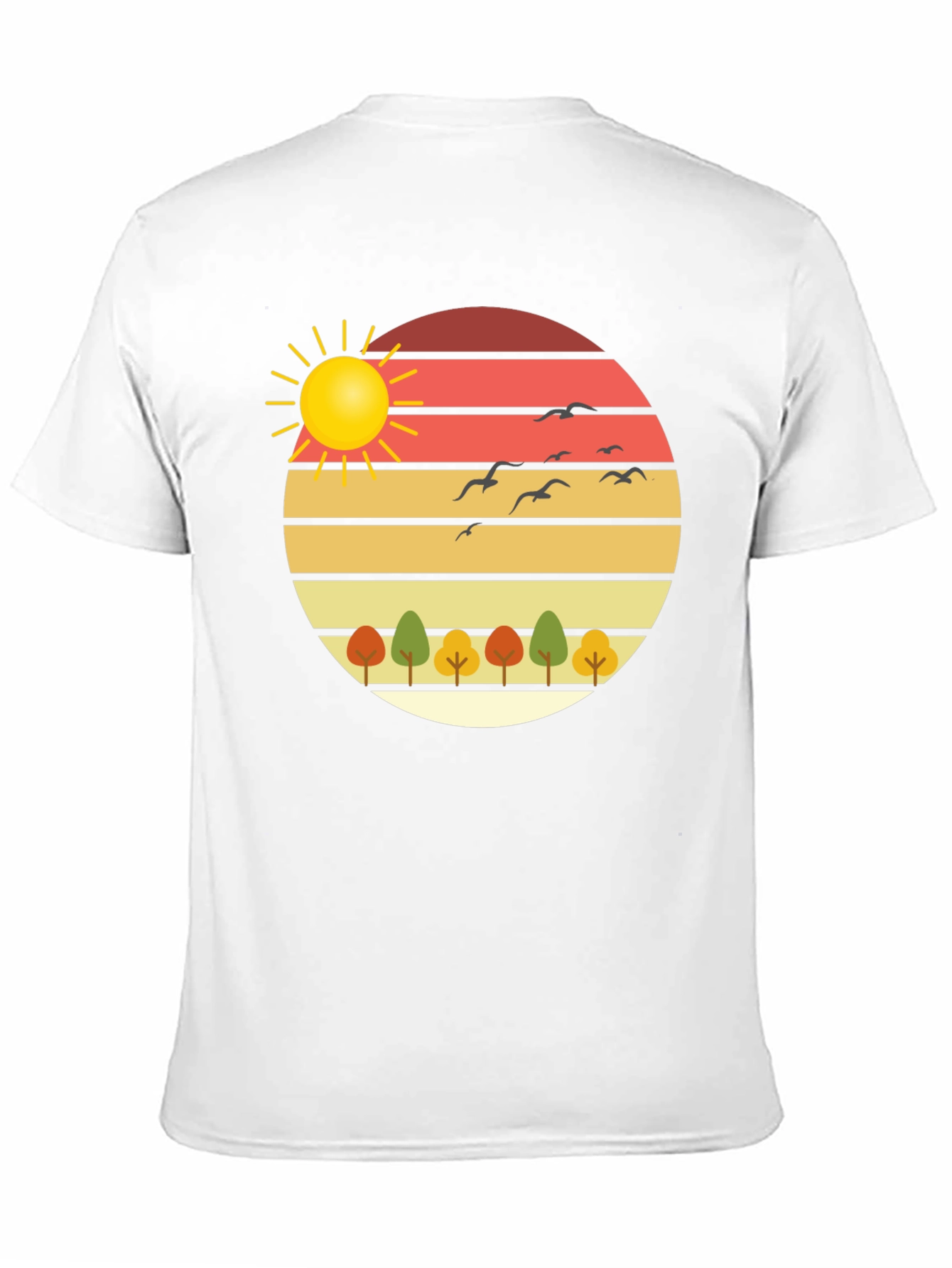 Nature Sunset Graphic Tee - Stylish Comfort