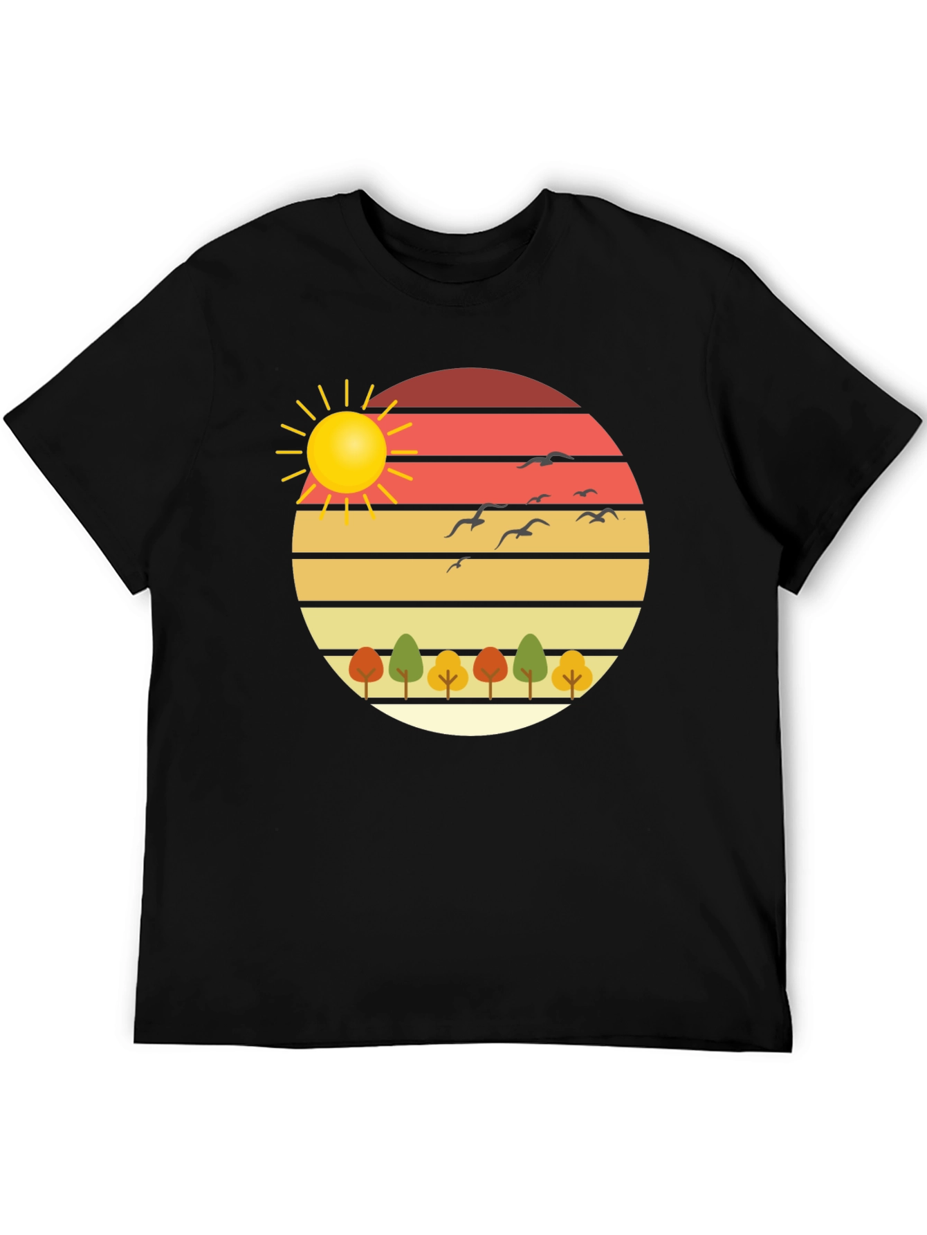 Nature Sunset Graphic Tee - Stylish Comfort