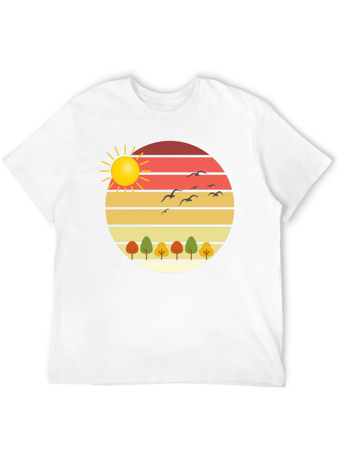 Nature Sunset Graphic Tee - Stylish Comfort