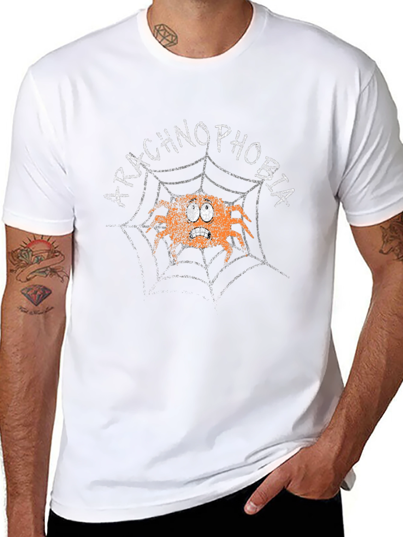 Arachnophobia T-Shirt - Funny Spider Design