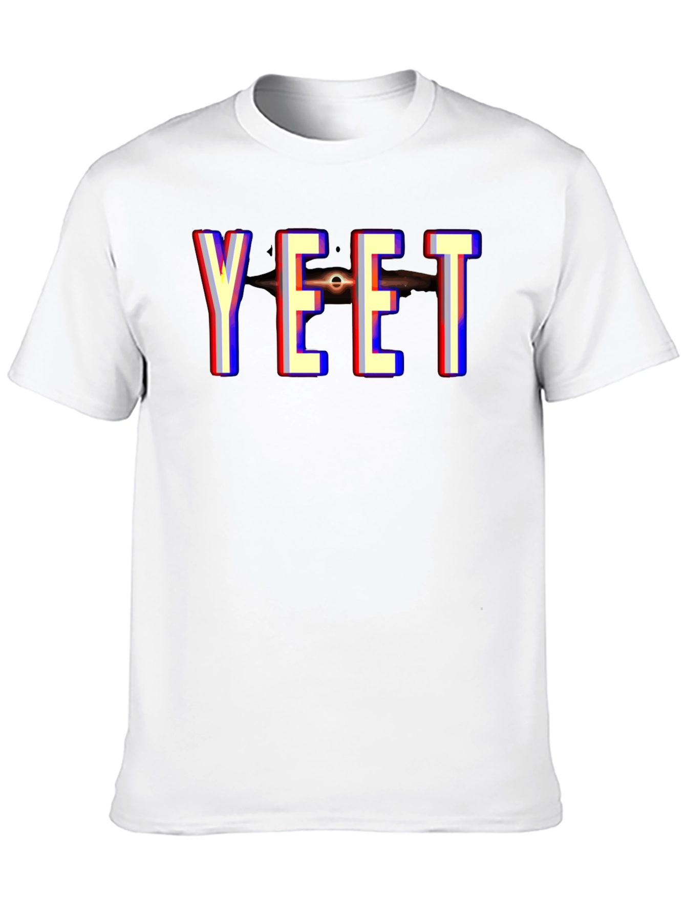YEET Black Hole Graphic Tee - Trendy Novelty T-Shirt