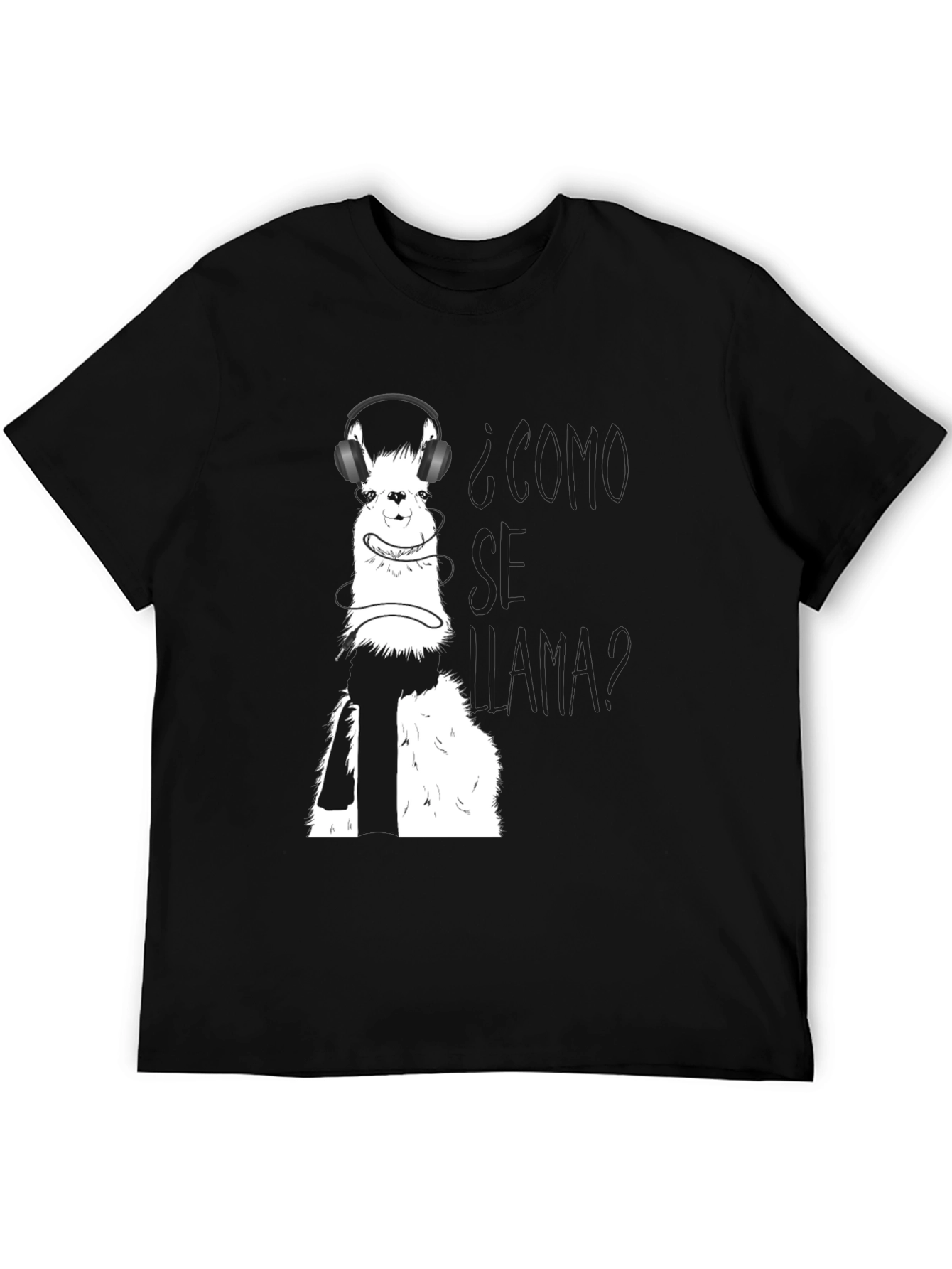 Llama T-Shirt with Headphones