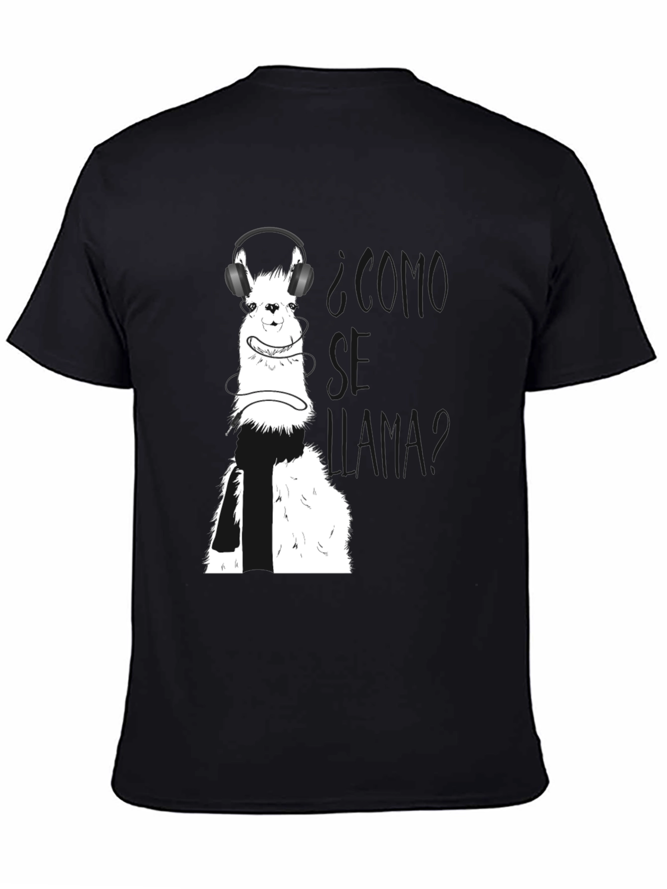 Llama T-Shirt with Headphones
