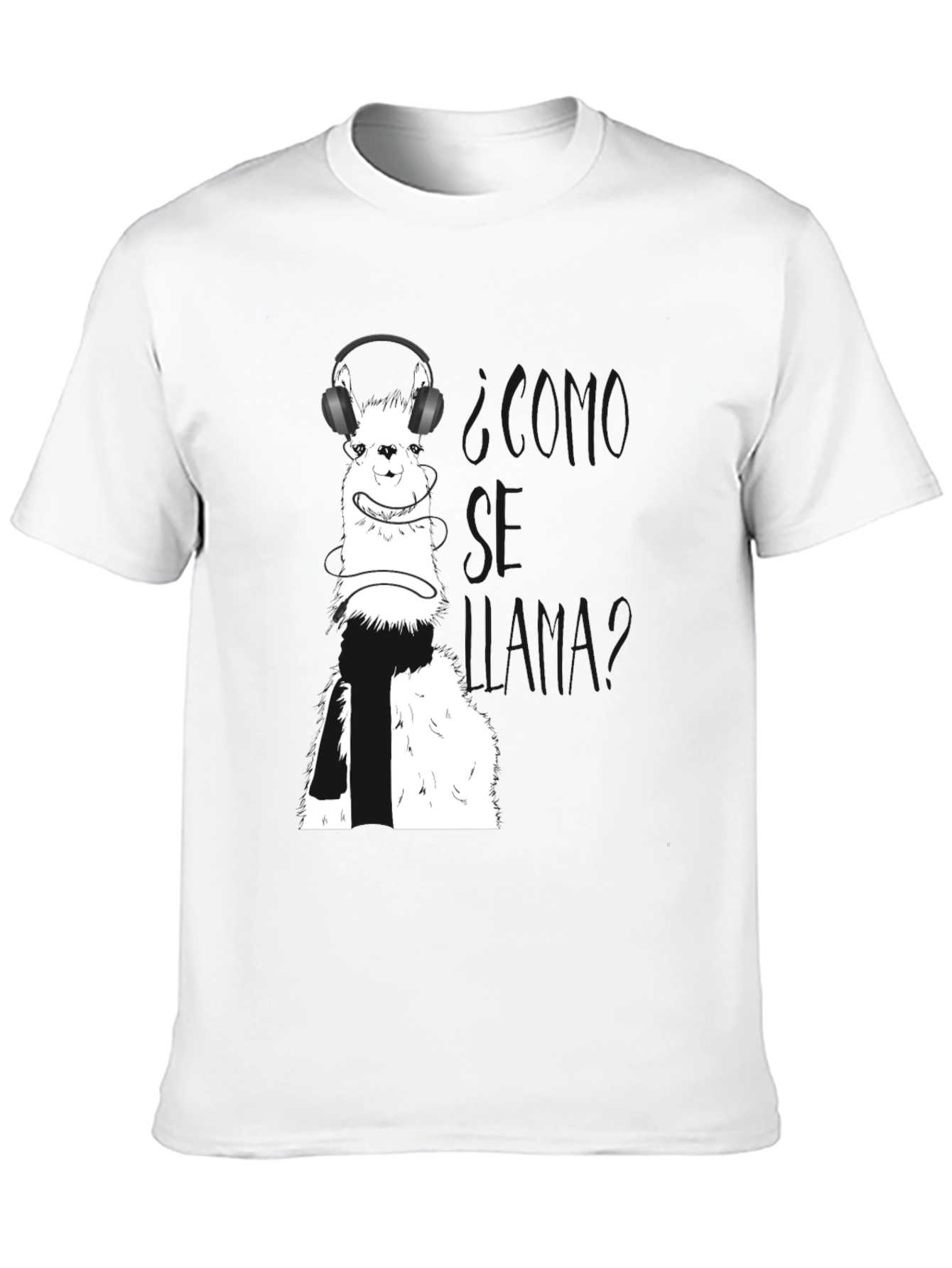 Llama T-Shirt with Headphones