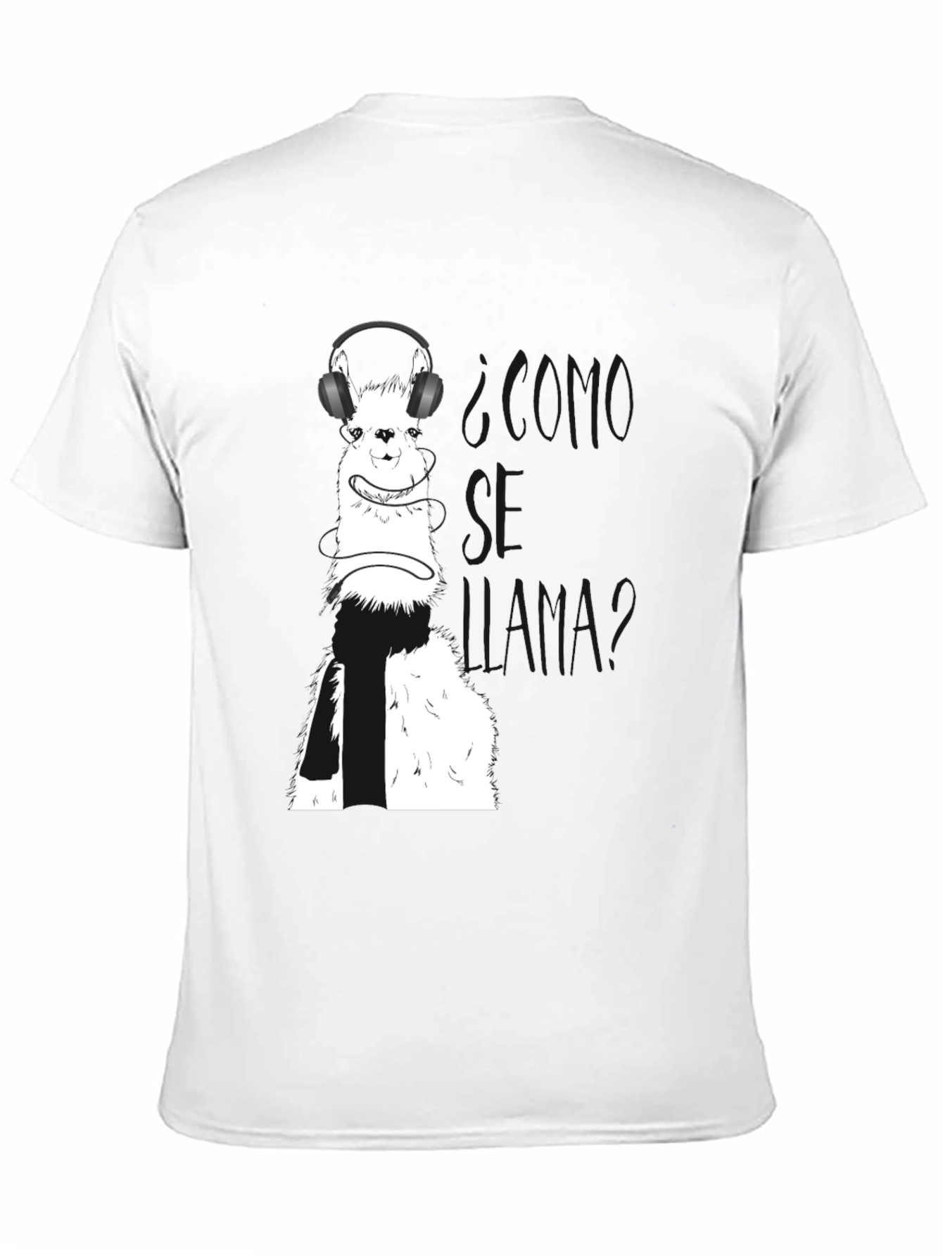 Llama T-Shirt with Headphones