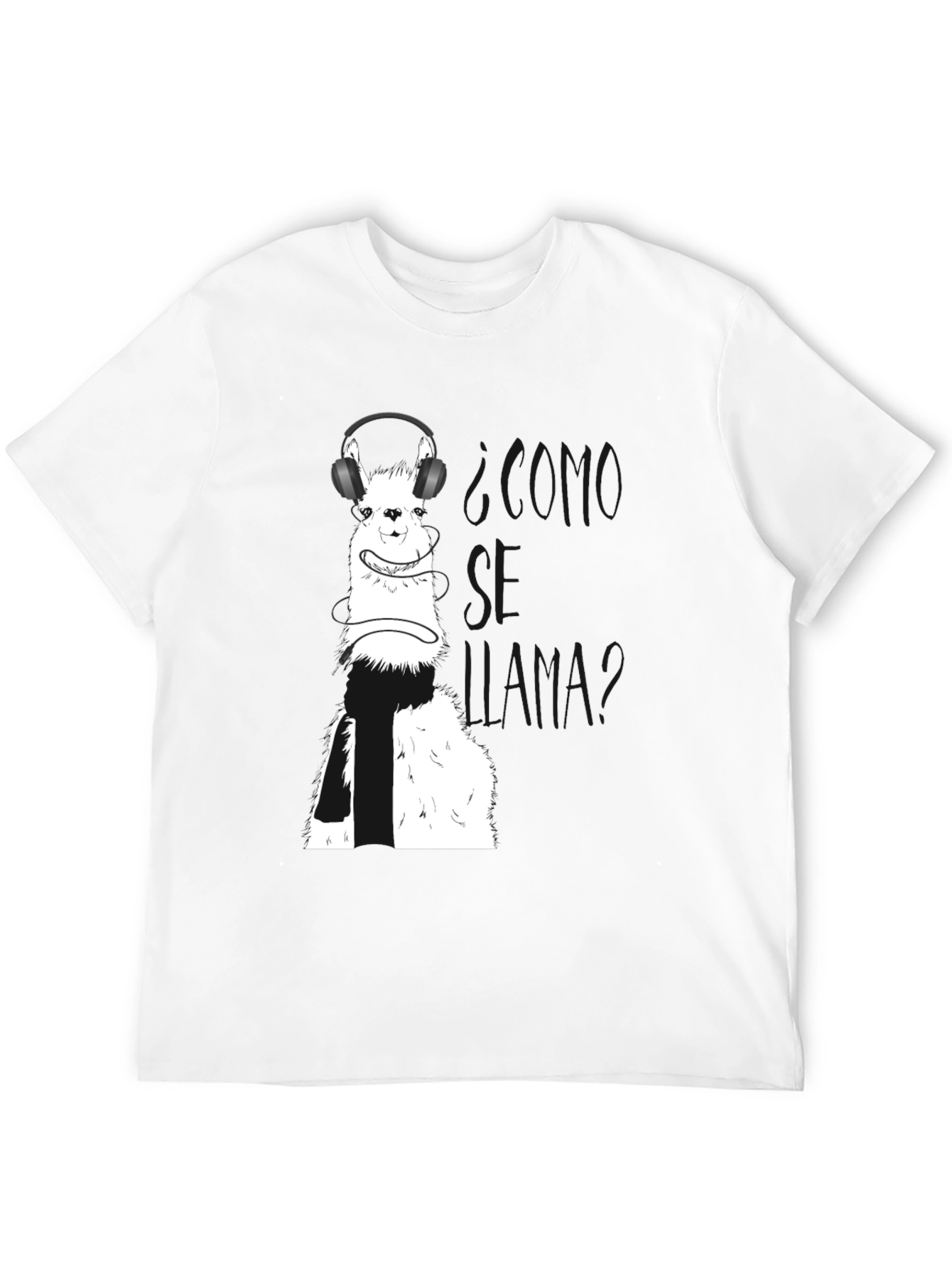 Llama T-Shirt with Headphones
