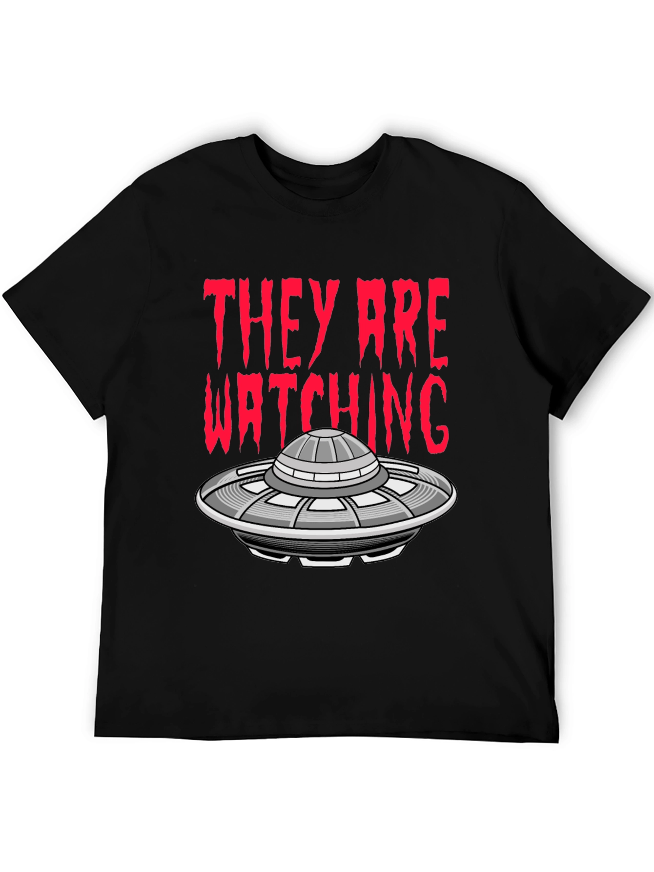 UFO Invasion T-Shirt - They Are Watching Alien Tee
