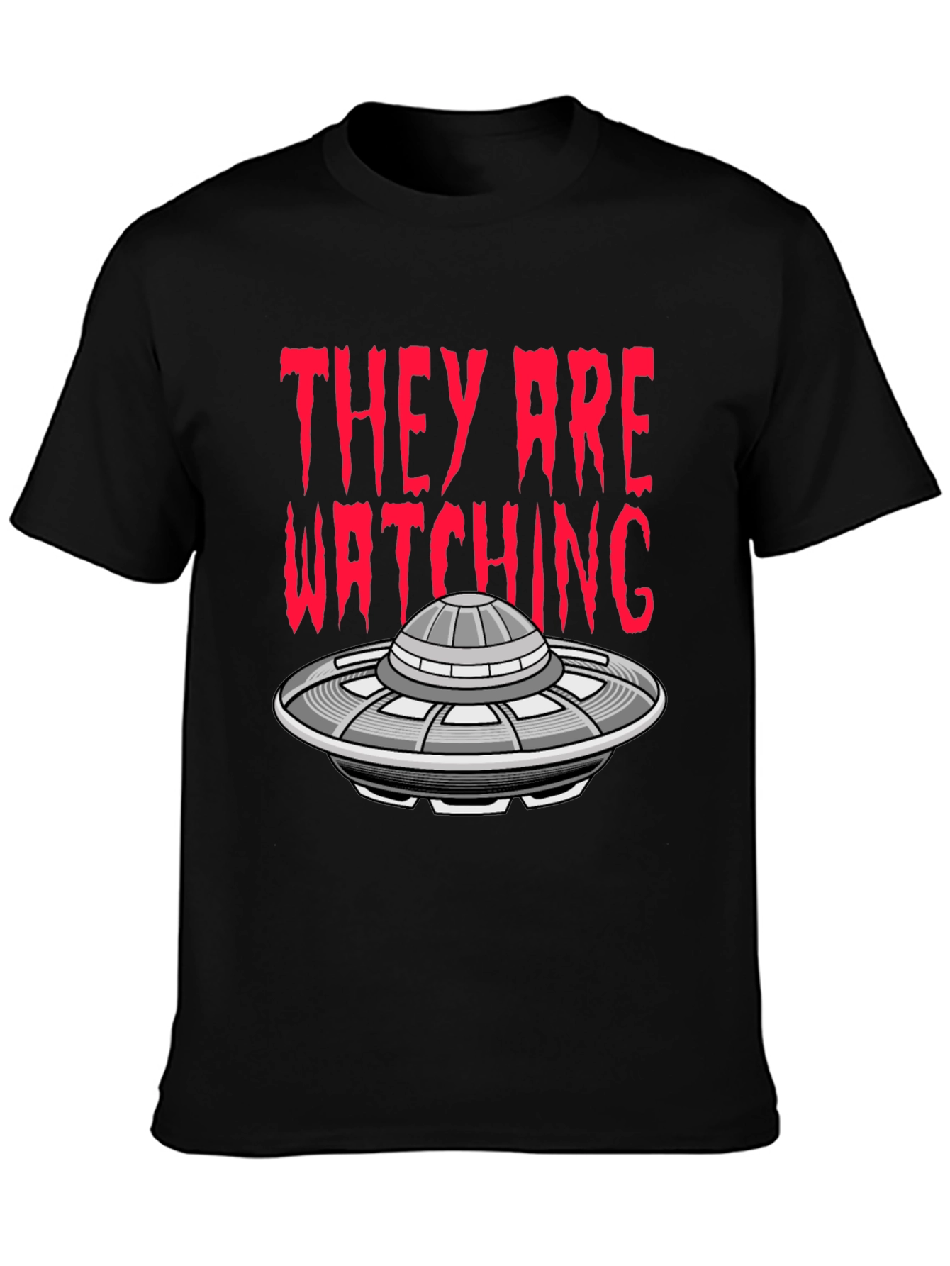UFO Invasion T-Shirt - They Are Watching Alien Tee