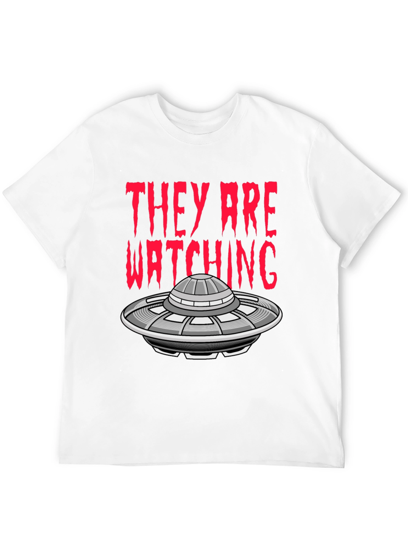 UFO Invasion T-Shirt - They Are Watching Alien Tee