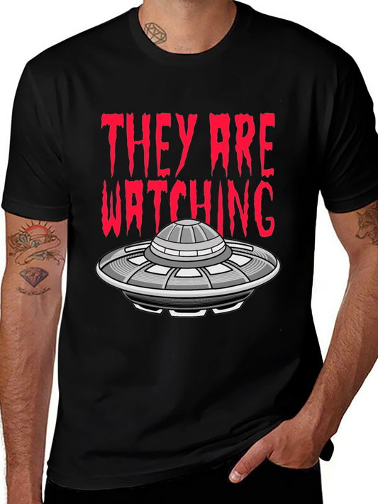 UFO Invasion T-Shirt - They Are Watching Alien Tee