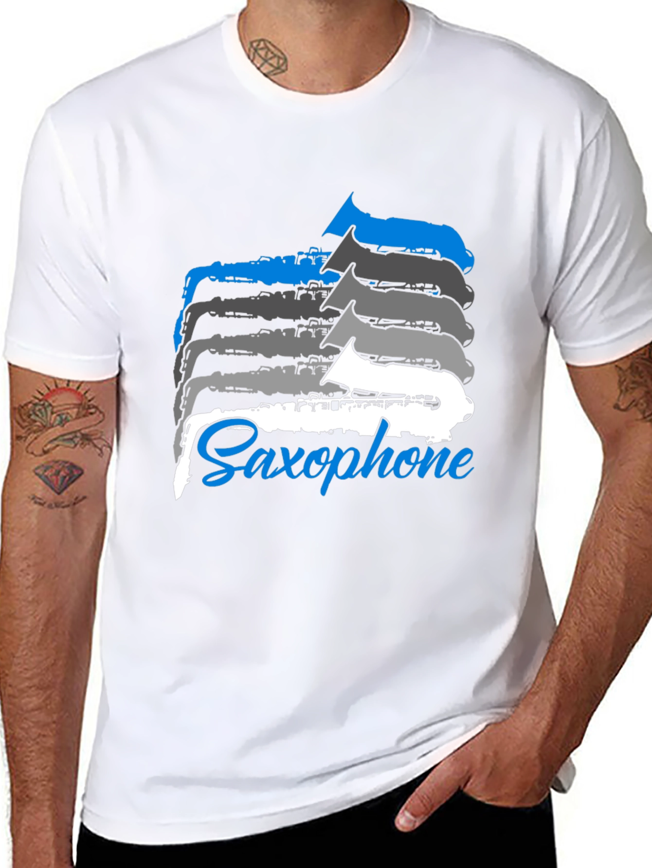 Saxophone Music T-Shirt - Cool Musician Tee