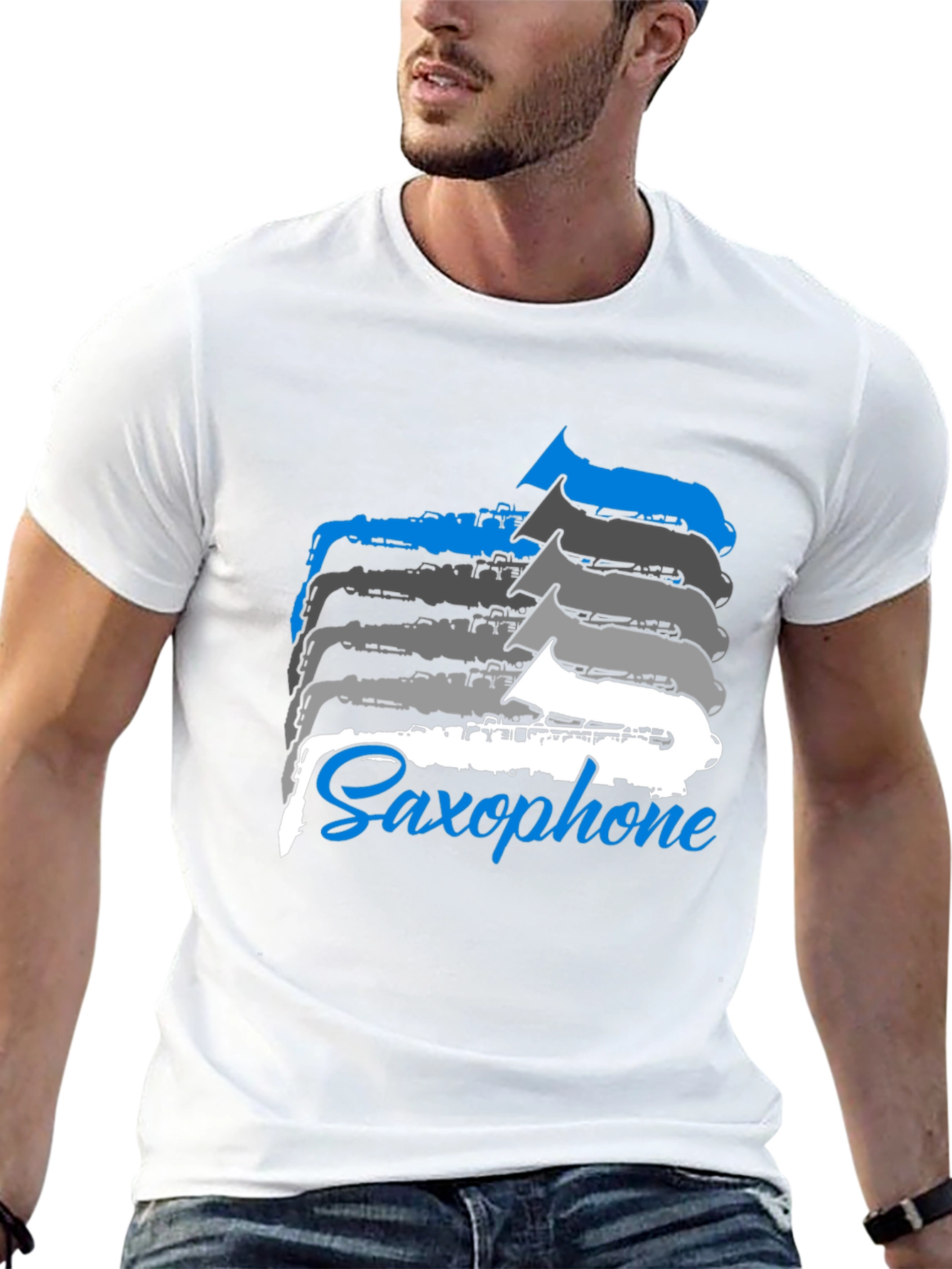 Saxophone Music T-Shirt - Cool Musician Tee