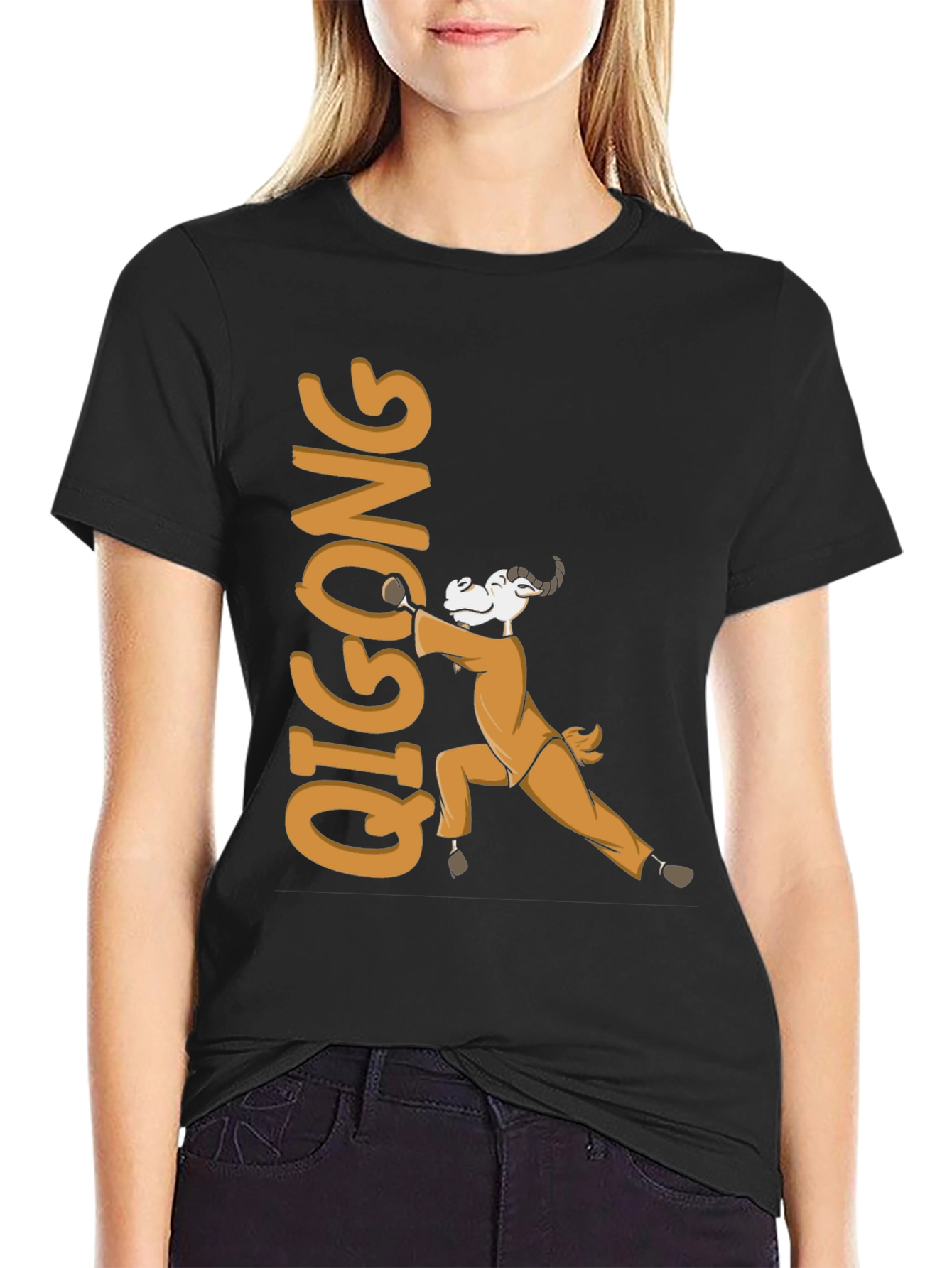 Qigong Goat Graphic Tee - Martial Arts Style