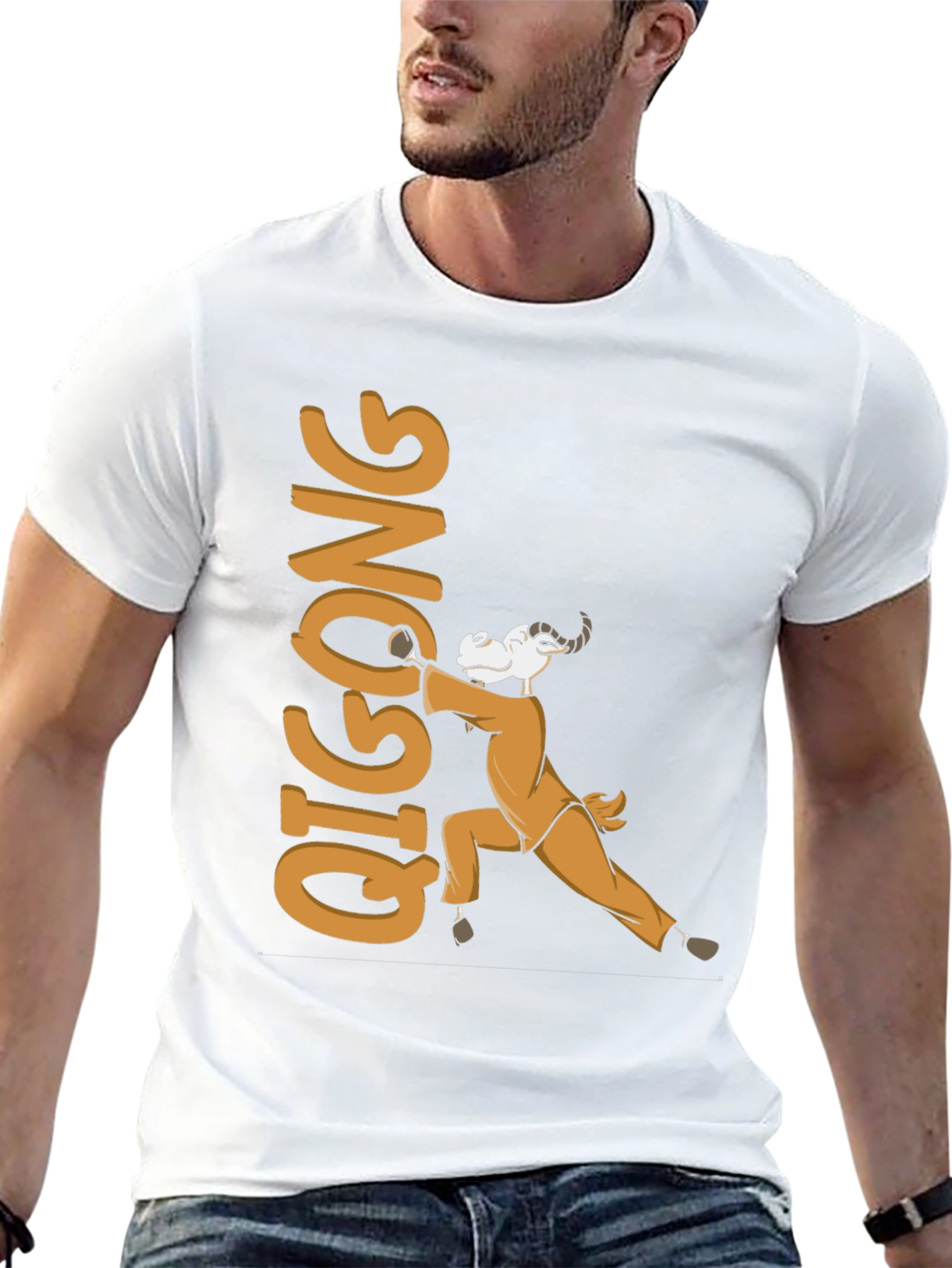 Qigong Goat Graphic Tee - Martial Arts Style