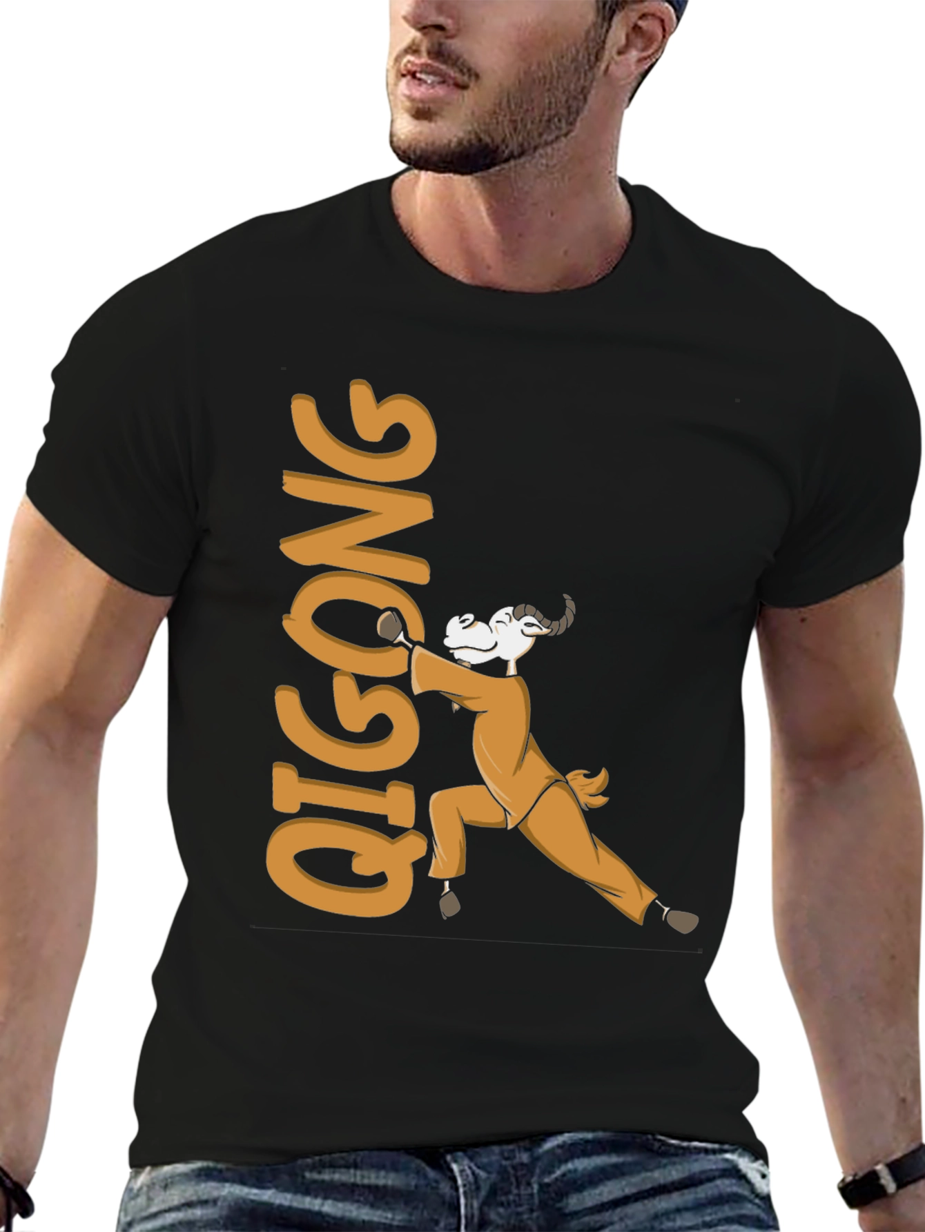 Qigong Goat Graphic Tee - Martial Arts Style