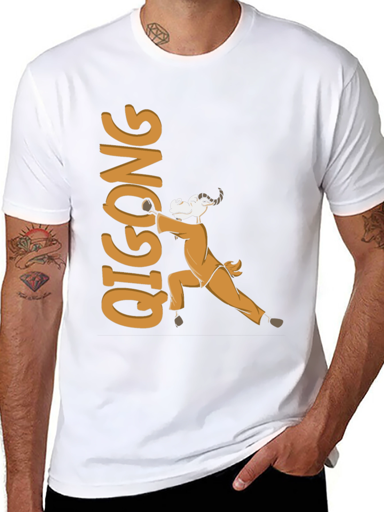 Qigong Goat Graphic Tee - Martial Arts Style