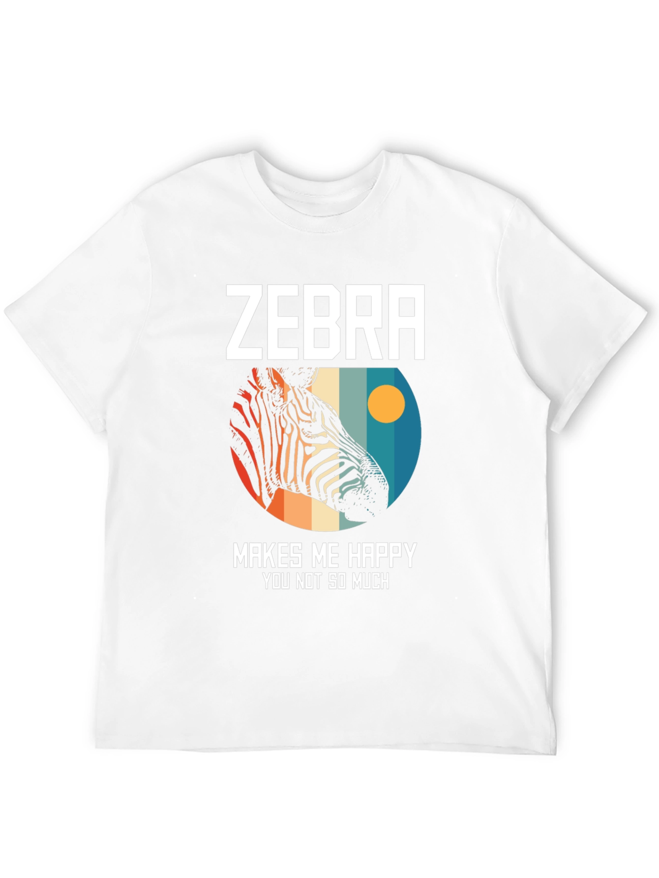 Zebra Makes Me Happy Graphic Tee