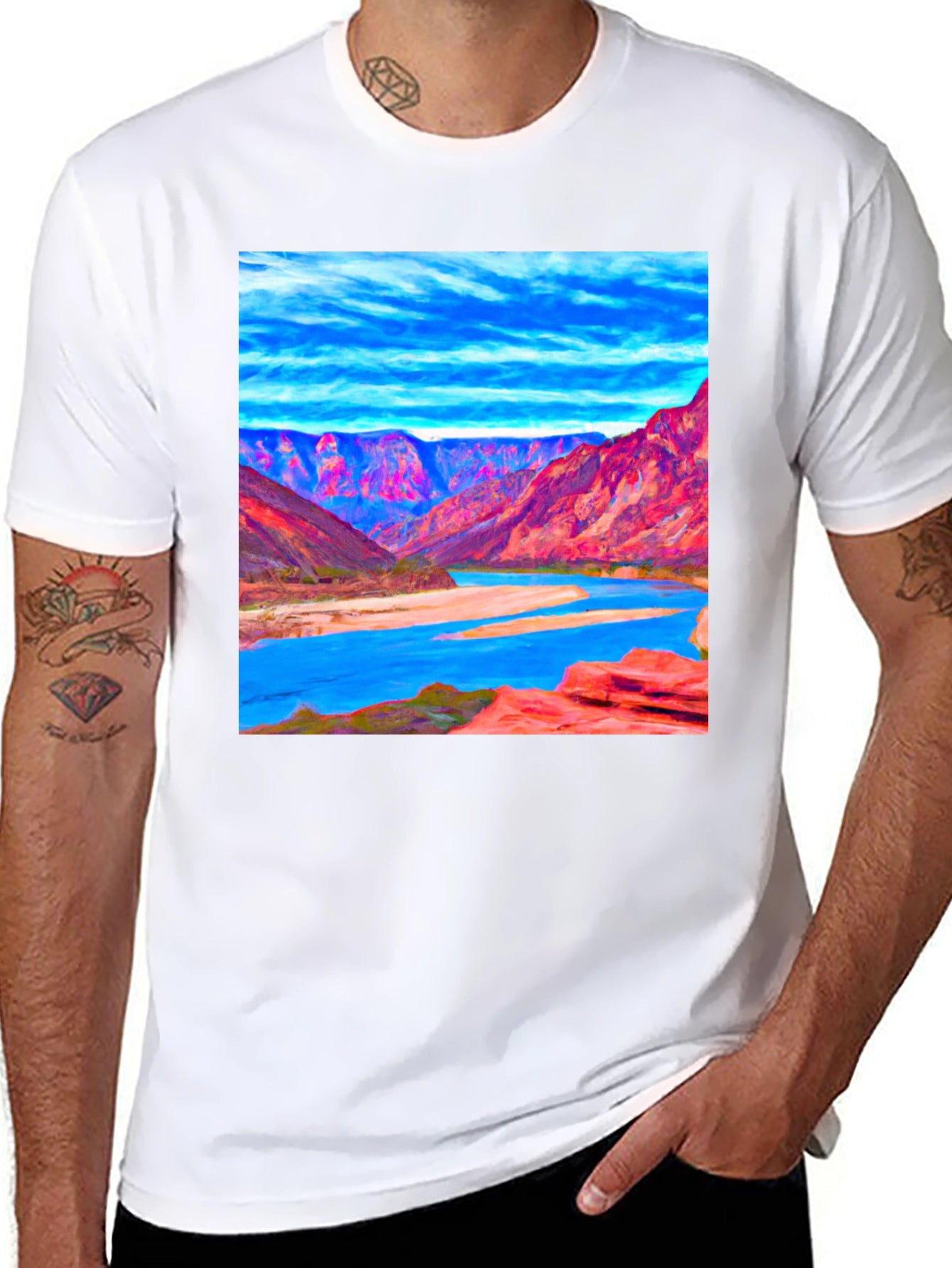 Grand Canyon Art T-Shirt - Cool Landscape Tee