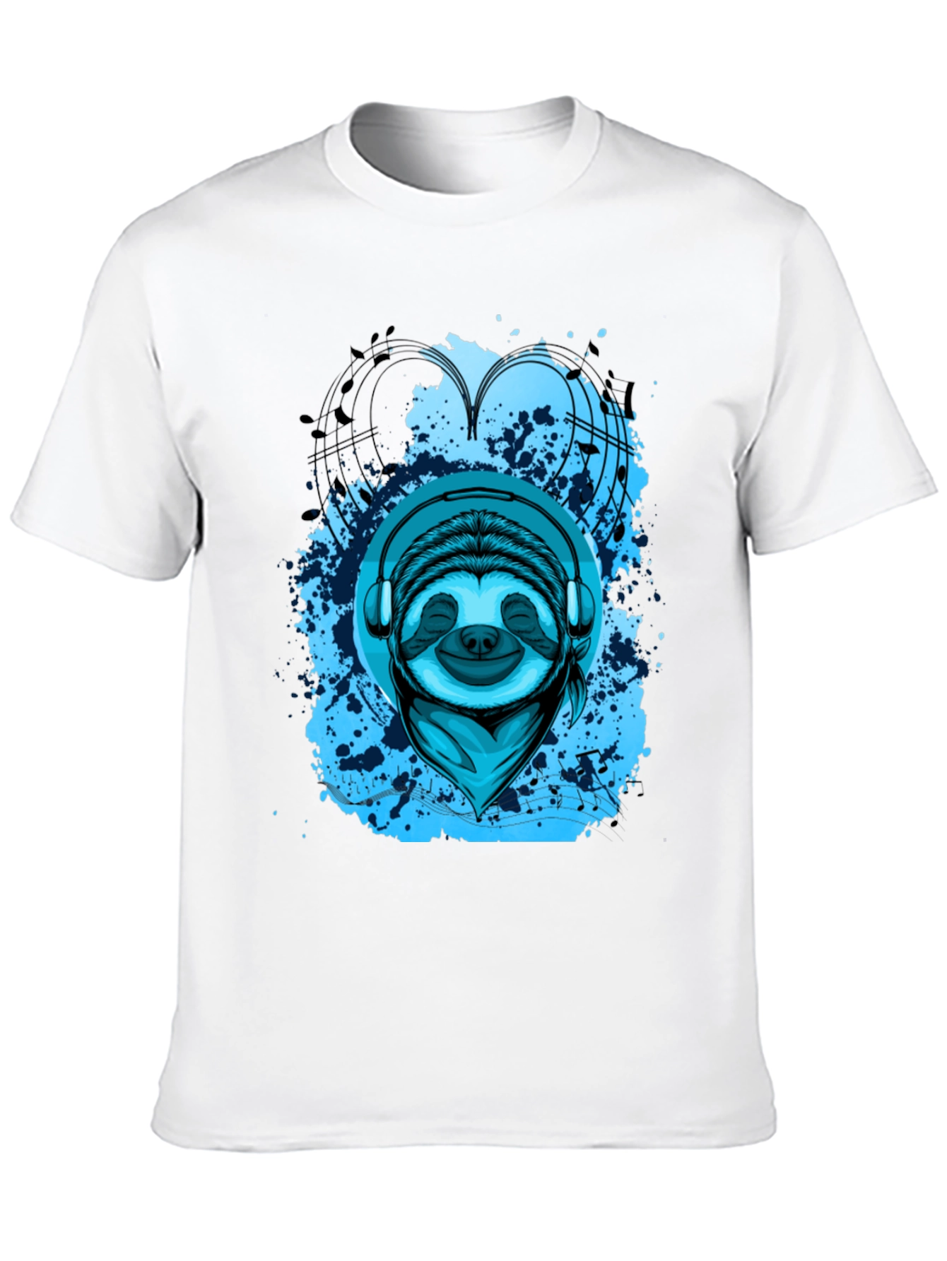 Sloth DJ Graphic Tee - Cool Music Lover Shirt