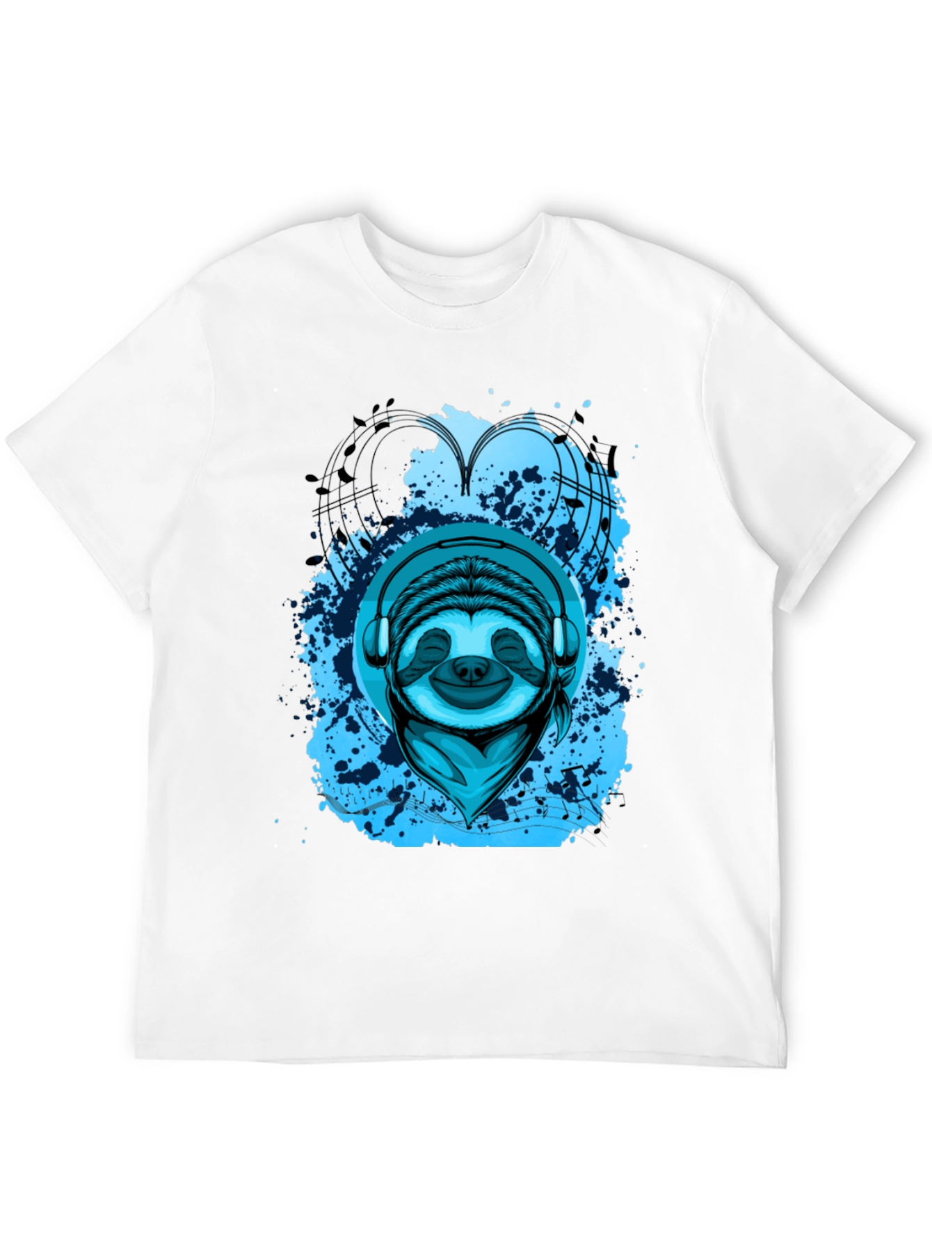 Sloth DJ Graphic Tee - Cool Music Lover Shirt