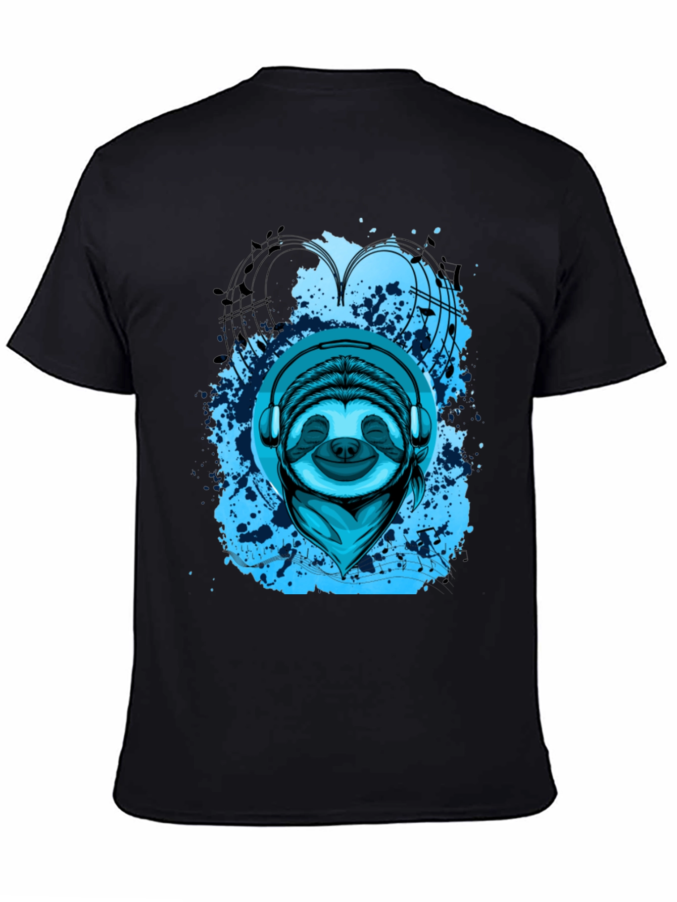 Sloth DJ Graphic Tee - Cool Music Lover Shirt