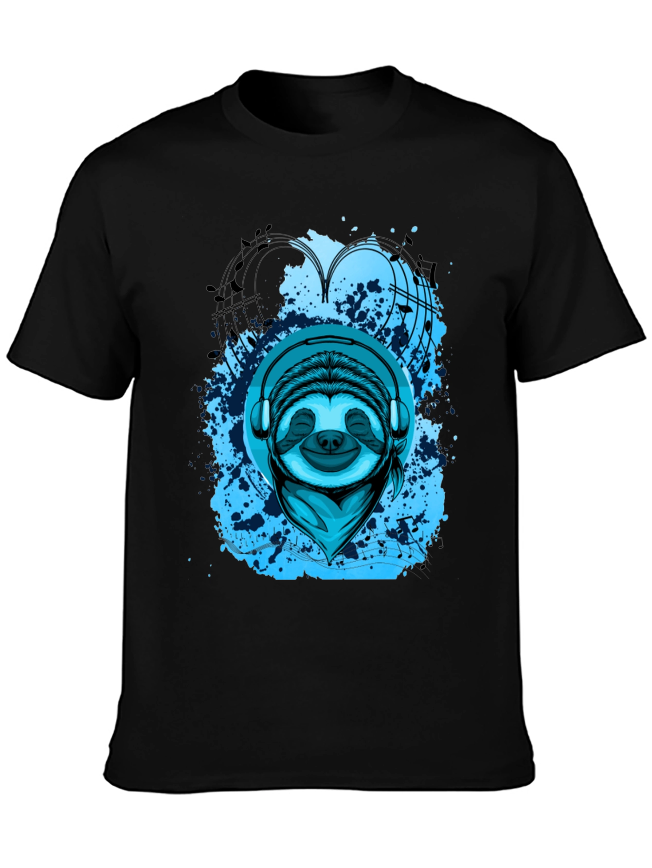Sloth DJ Graphic Tee - Cool Music Lover Shirt