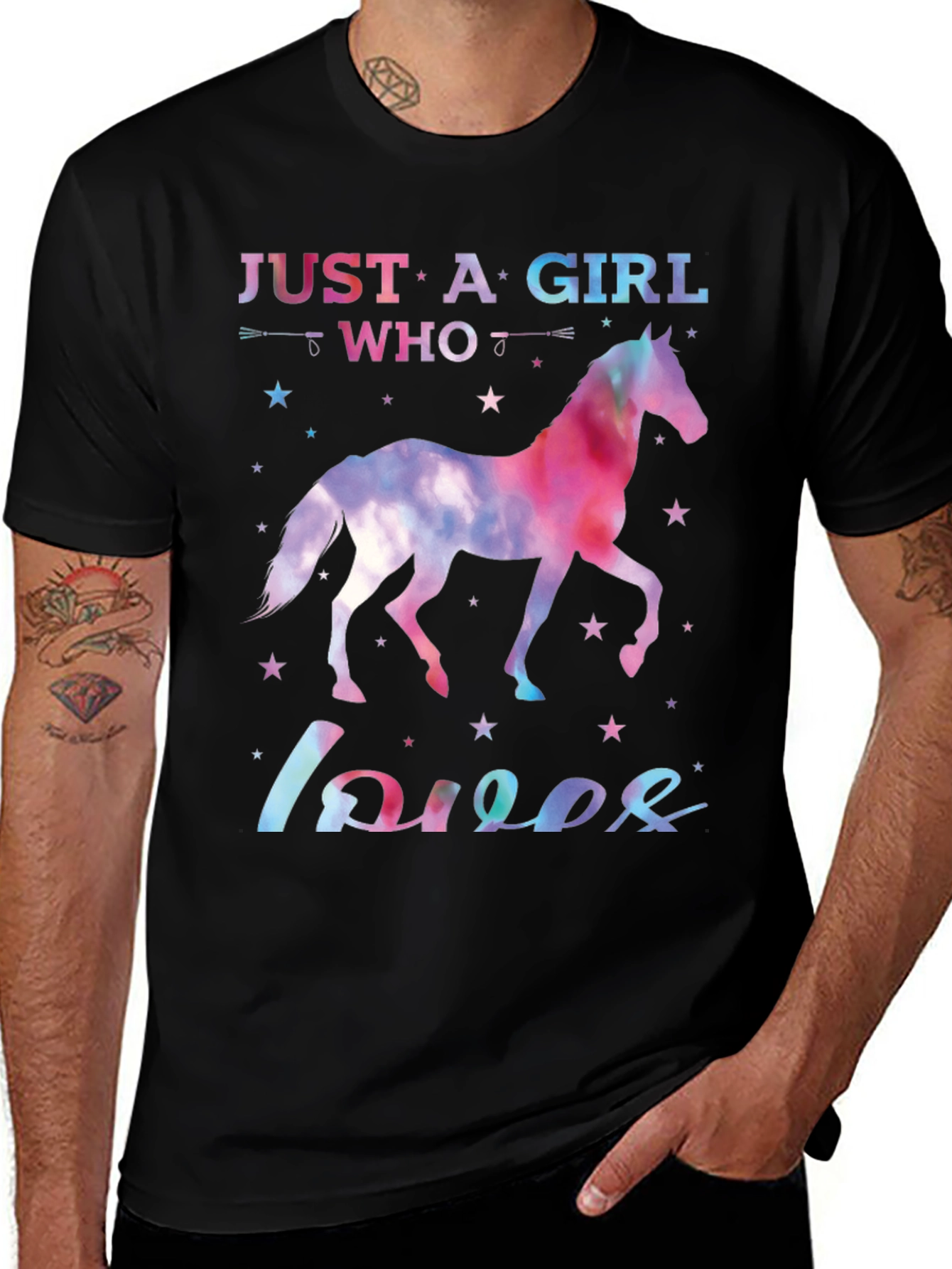 Girl Who Loves Horses T-Shirt