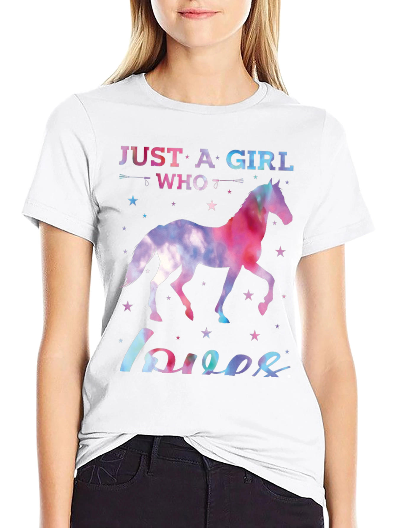 Girl Who Loves Horses T-Shirt
