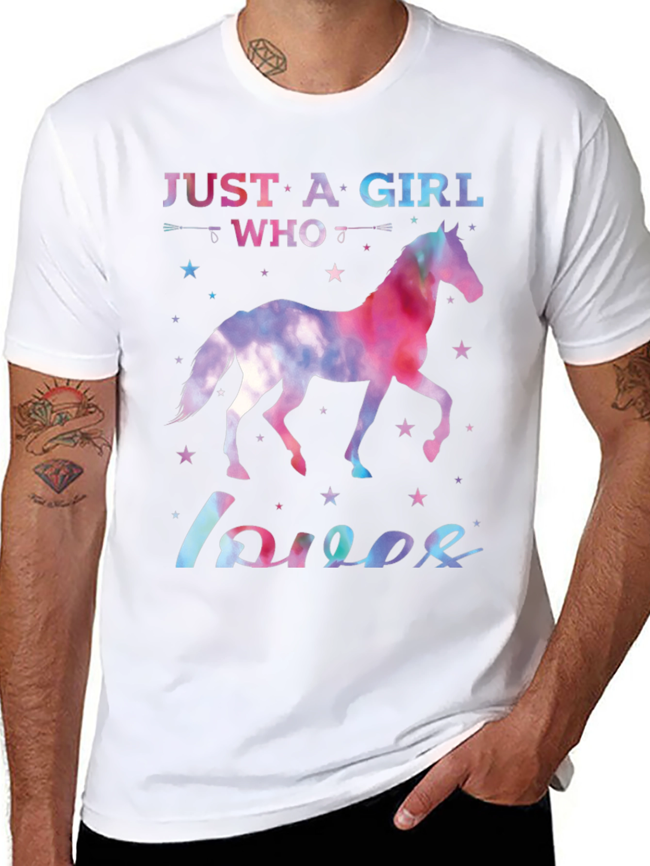 Girl Who Loves Horses T-Shirt