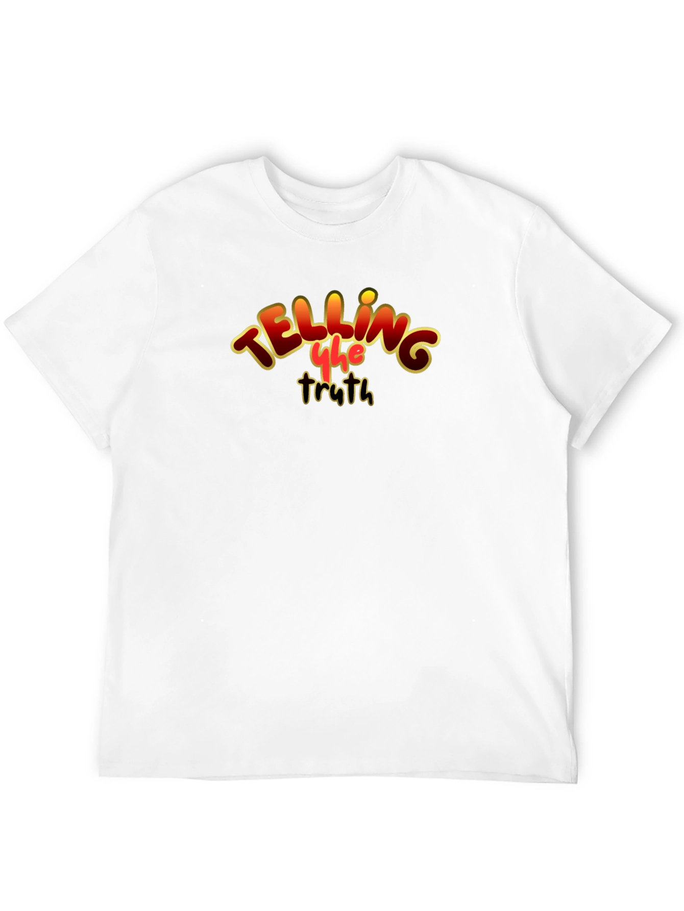 Telling the Truth Graphic Tee - Black Cotton T-Shirt