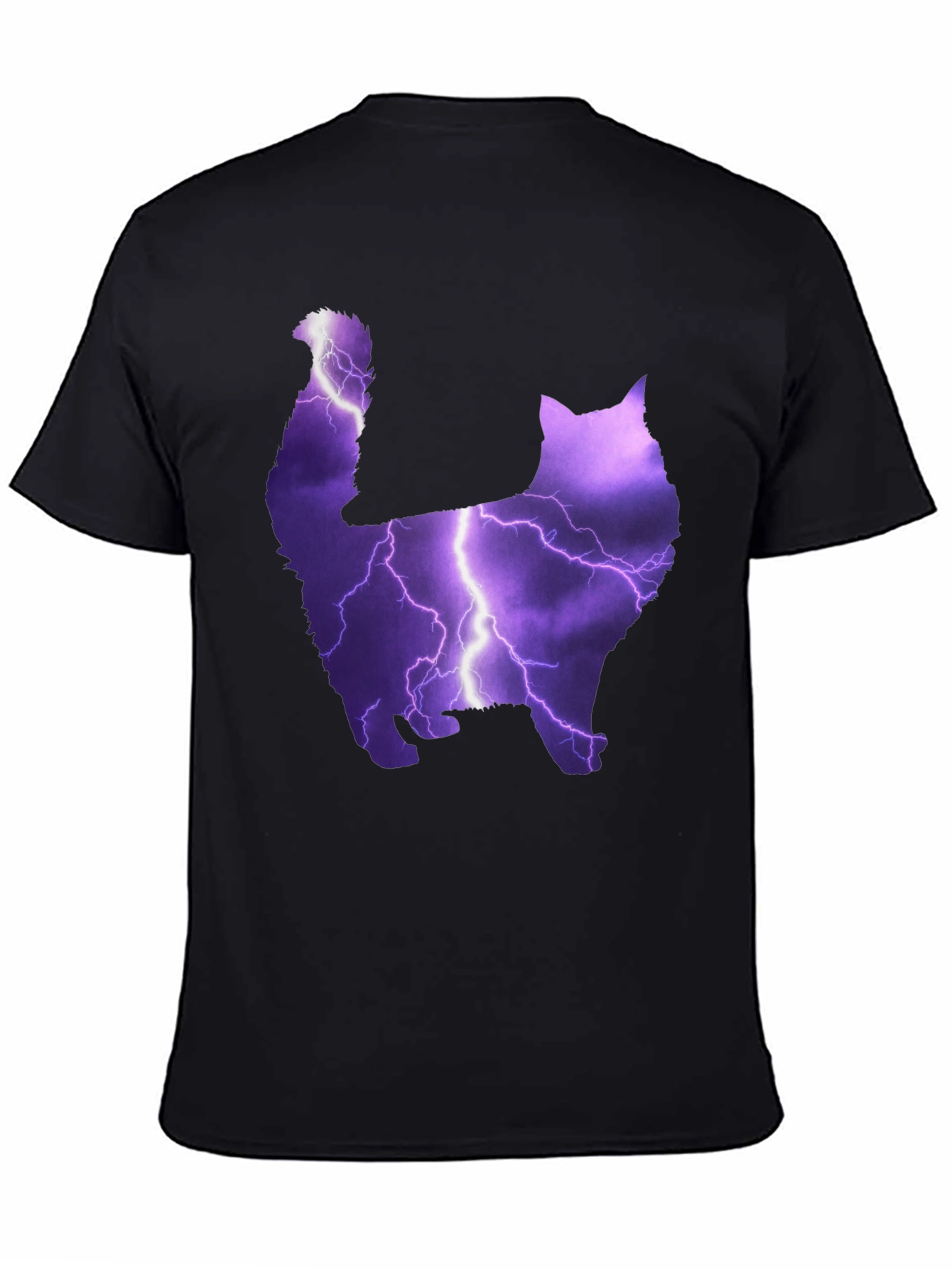 Cat Lightning Bolt Graphic T-Shirt