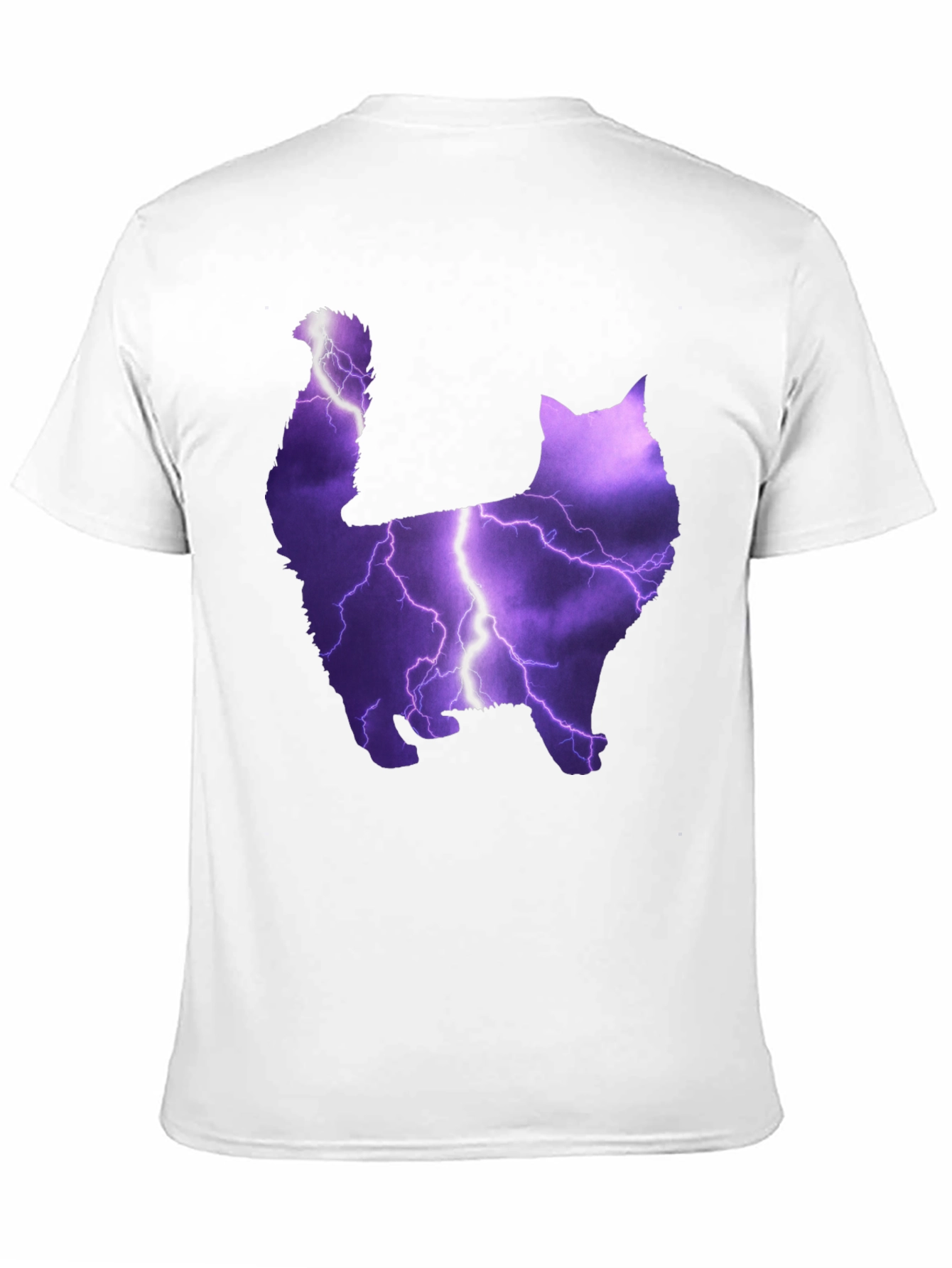 Cat Lightning Bolt Graphic T-Shirt