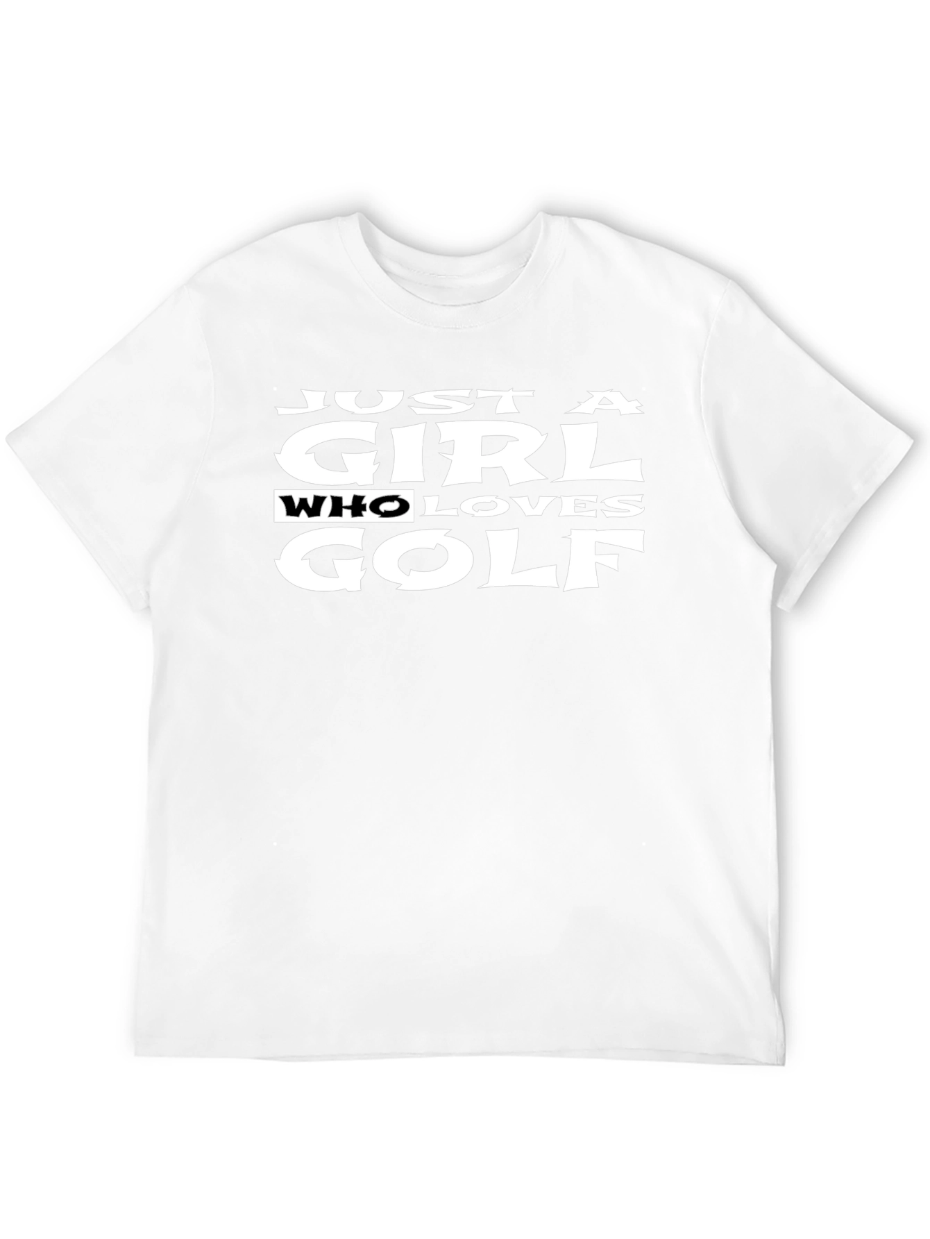 Just a Girl Who Loves Golf T-Shirt - Black