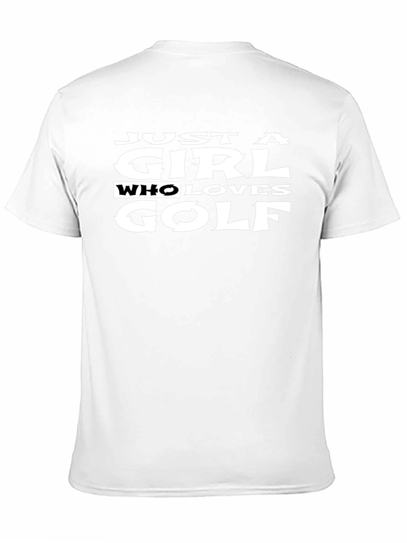 Just a Girl Who Loves Golf T-Shirt - Black