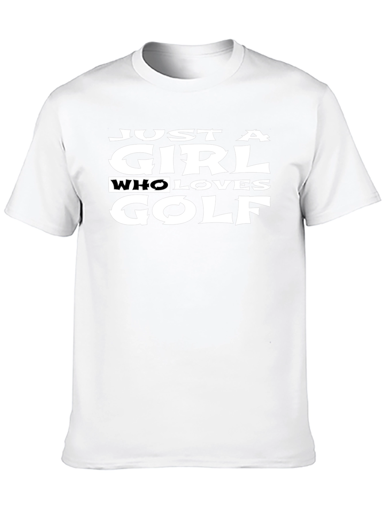 Just a Girl Who Loves Golf T-Shirt - Black