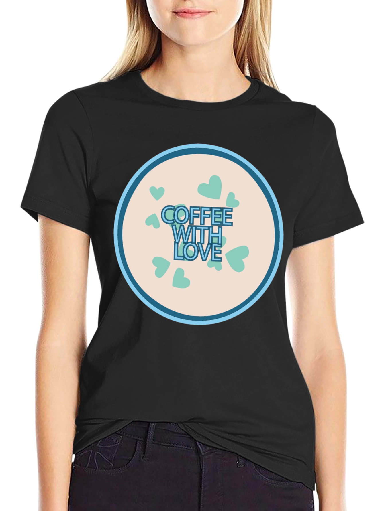 Coffee With Love Graphic T-Shirt - Soft Cotton Tee