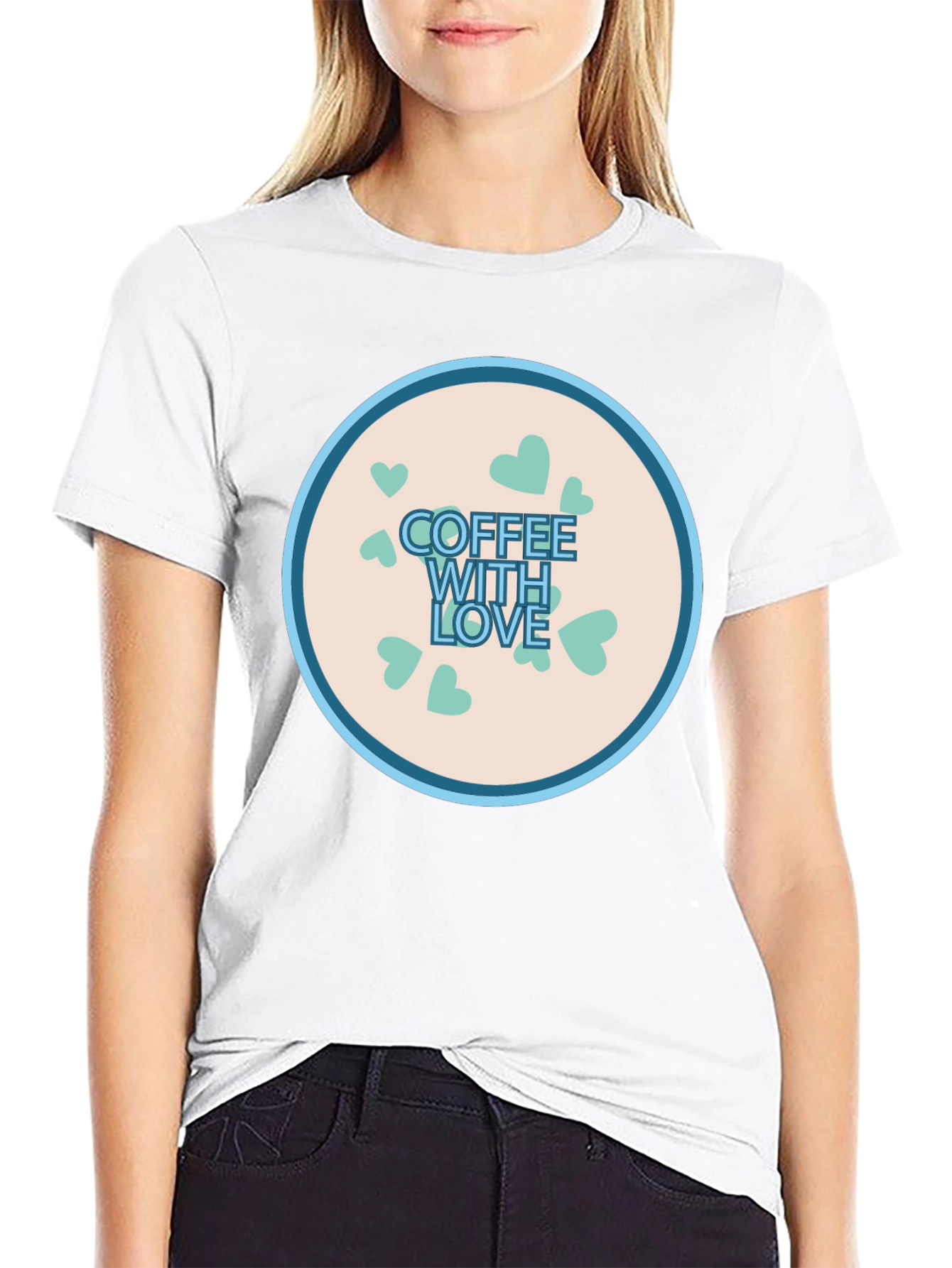 Coffee With Love Graphic T-Shirt - Soft Cotton Tee