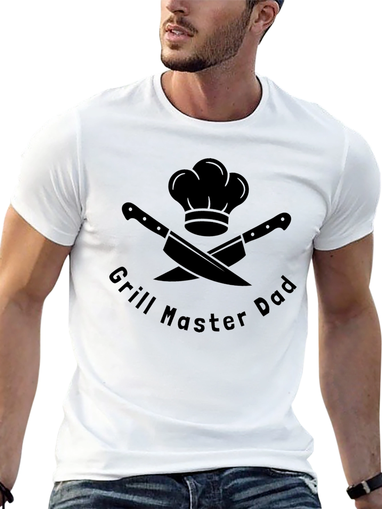 Grill Master Dad T-Shirt - BBQ Chef Design