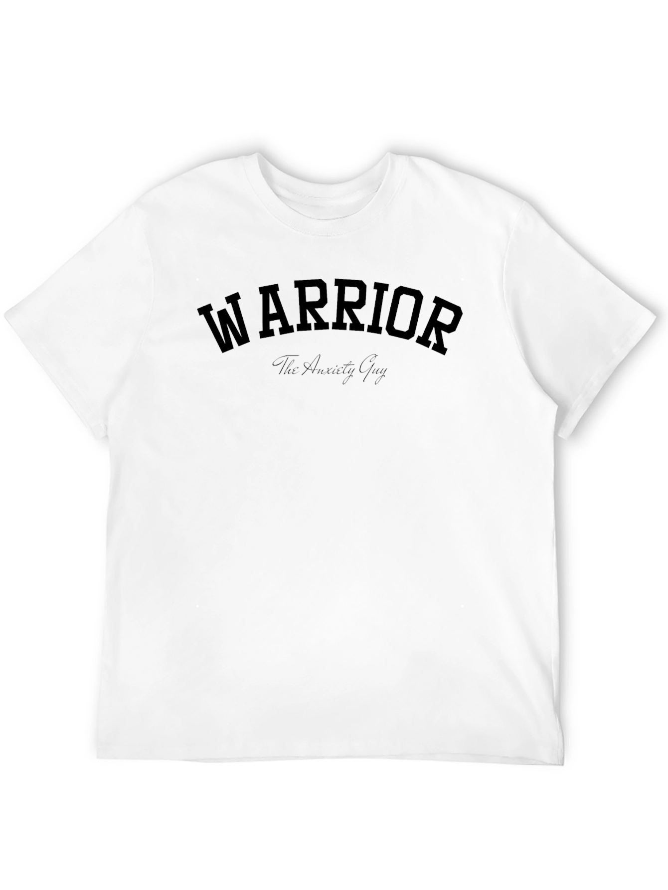 Warrior Anxiety Guy Black T-Shirt