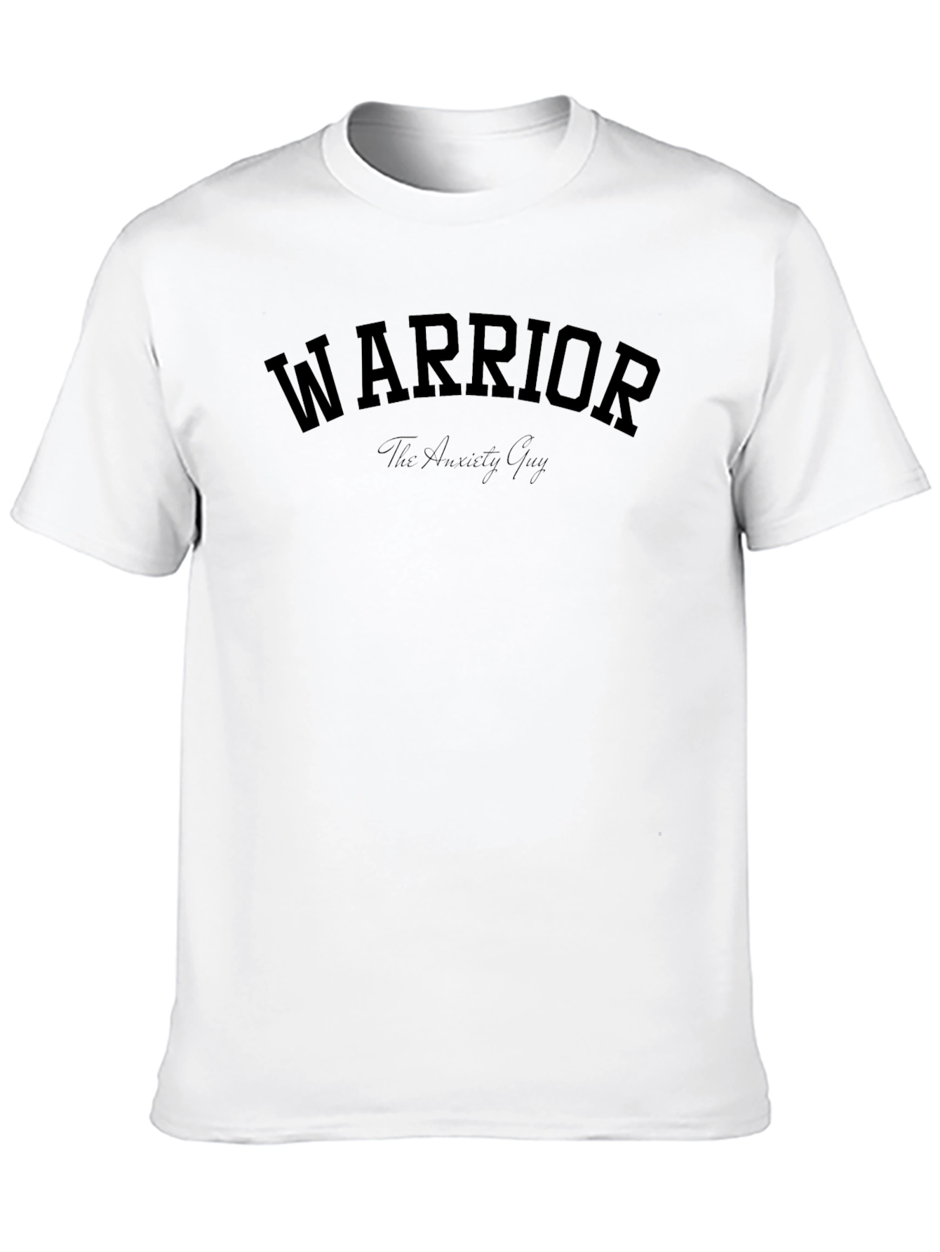 Warrior Anxiety Guy Black T-Shirt