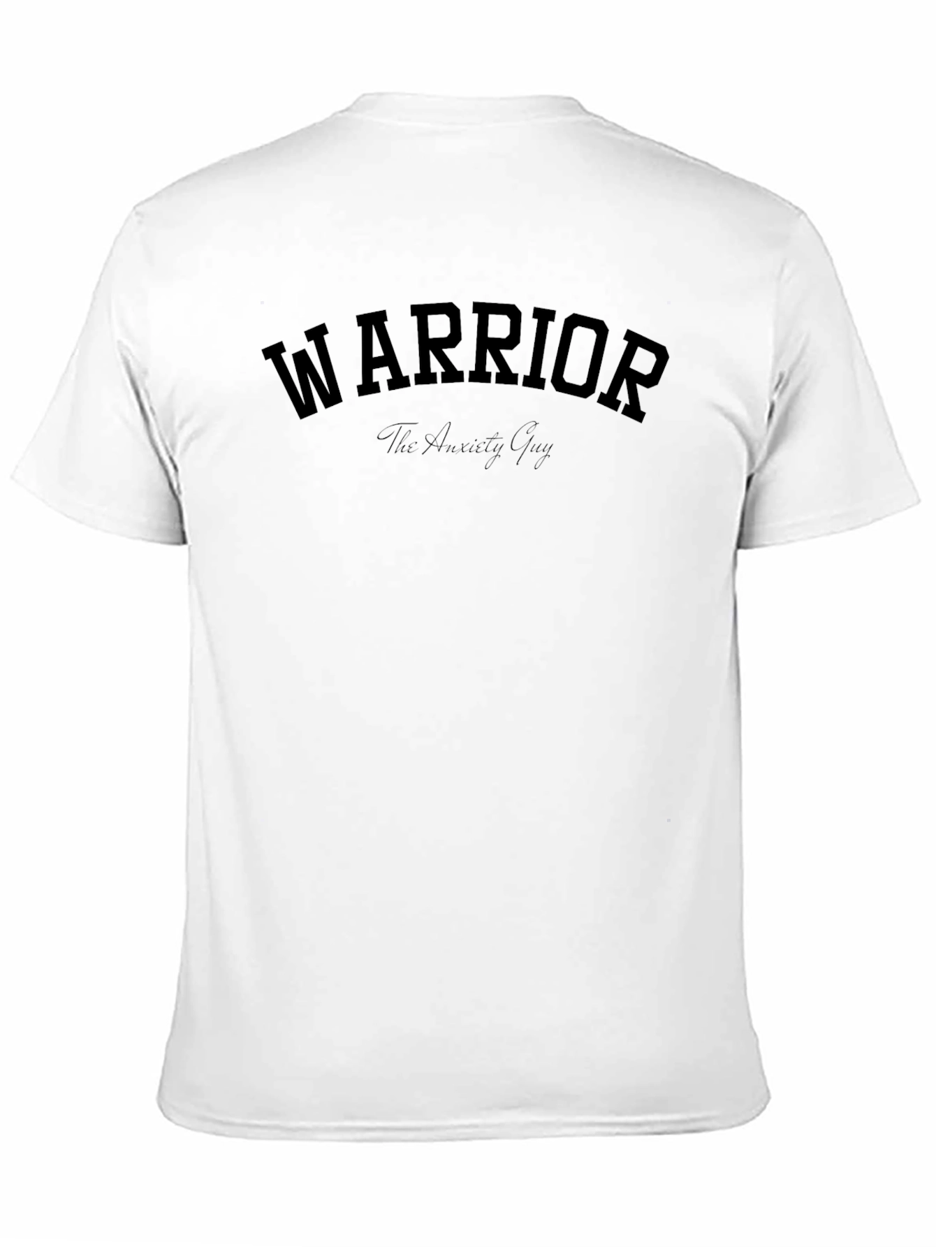 Warrior Anxiety Guy Black T-Shirt