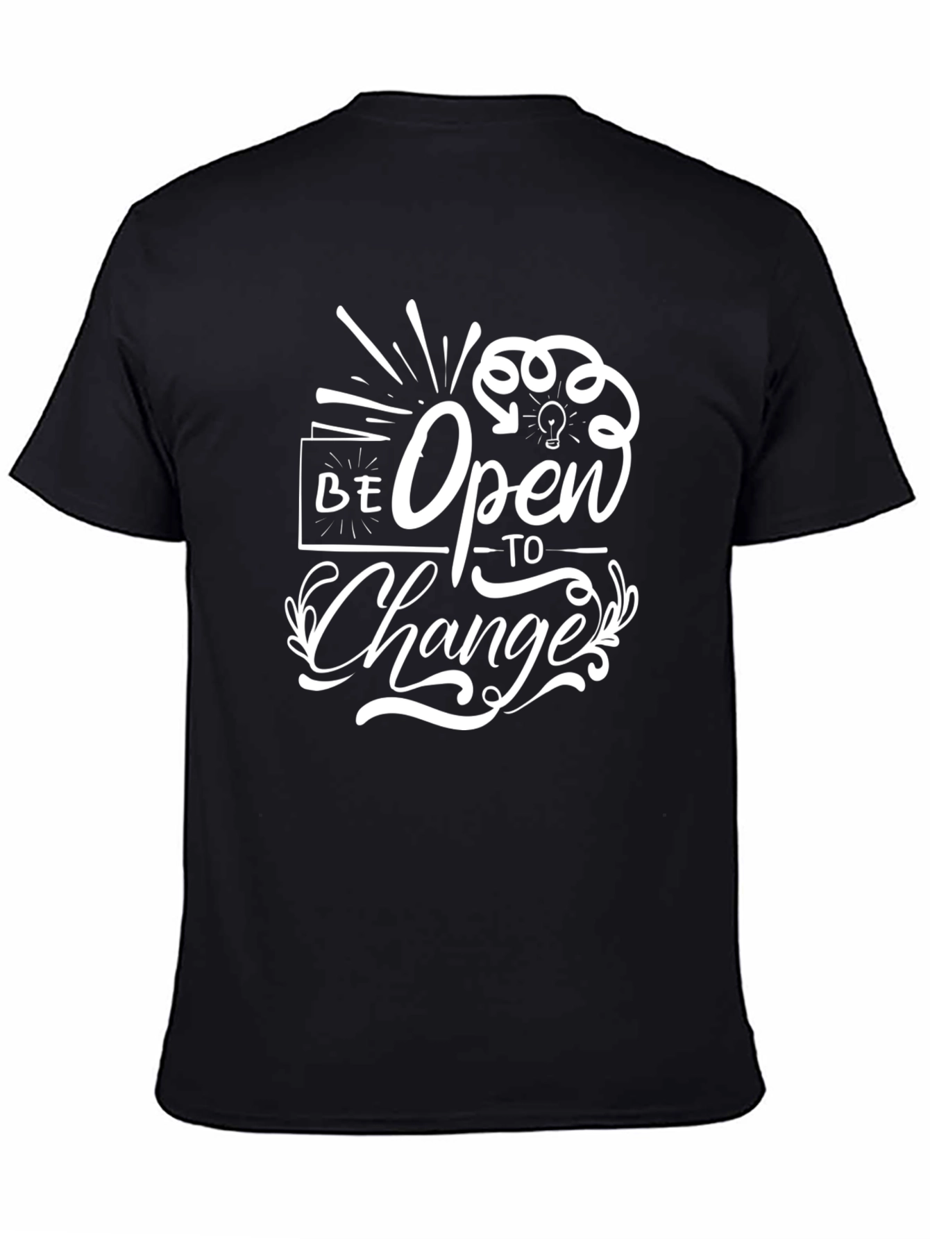 Be Open to Change Graphic Print Mens T-Shirt