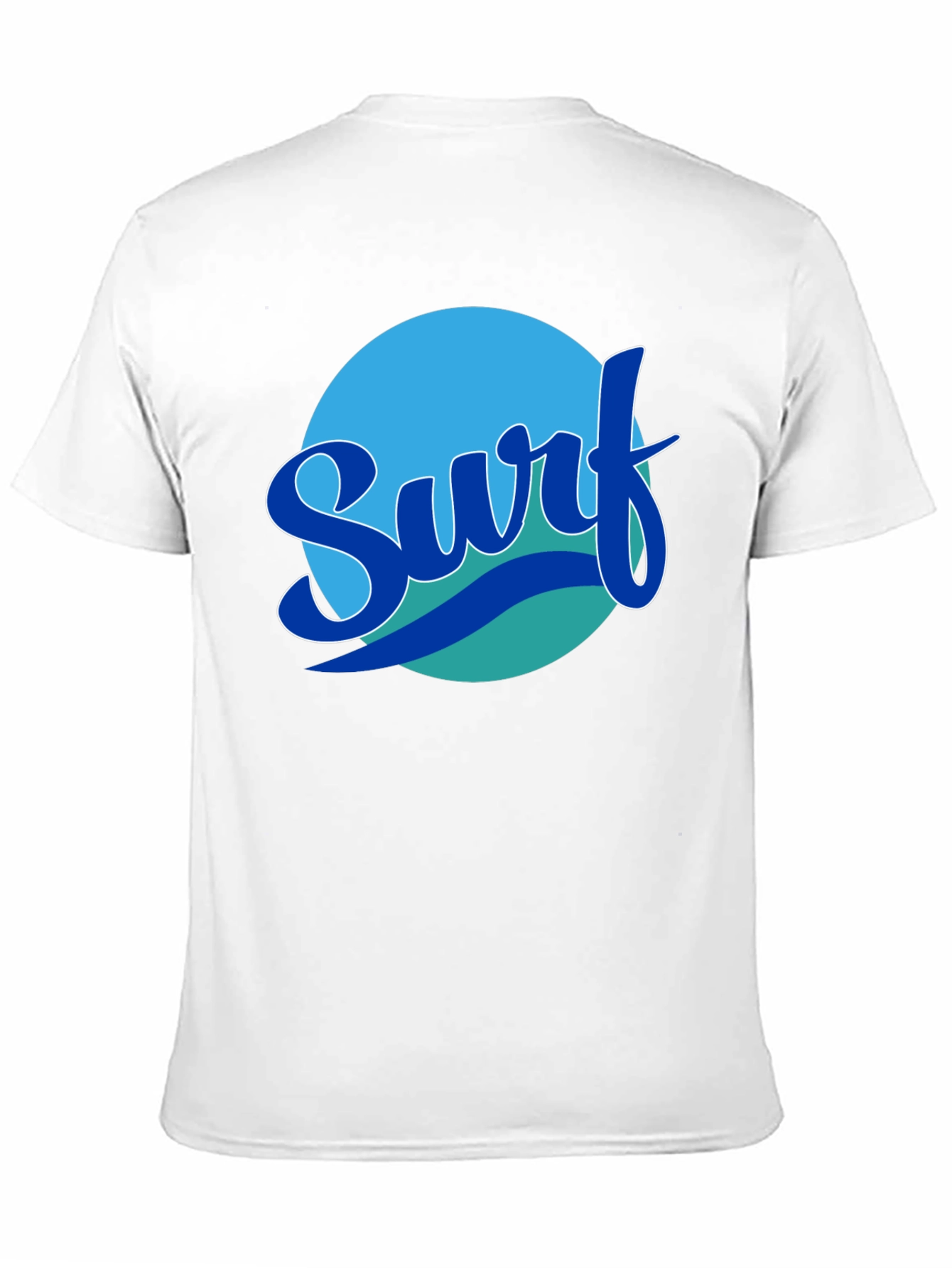 Surf Graphic Tee - Black Cotton T-Shirt