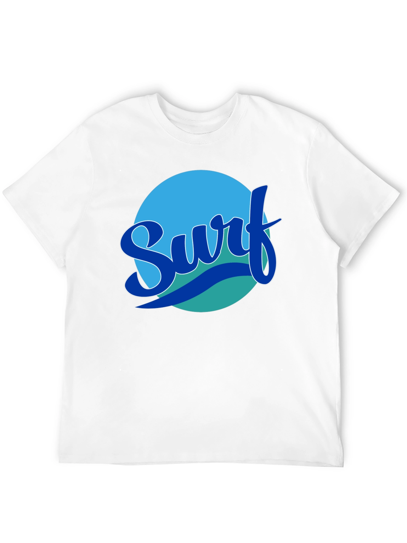 Surf Graphic Tee - Black Cotton T-Shirt