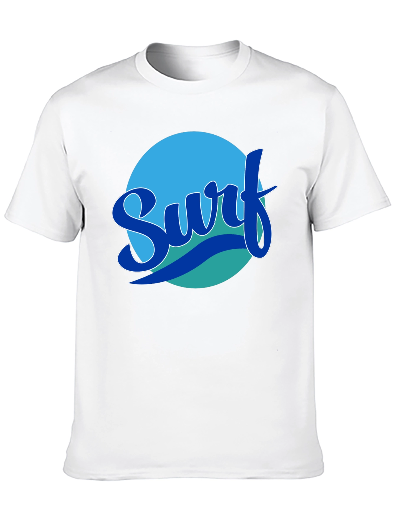 Surf Graphic Tee - Black Cotton T-Shirt
