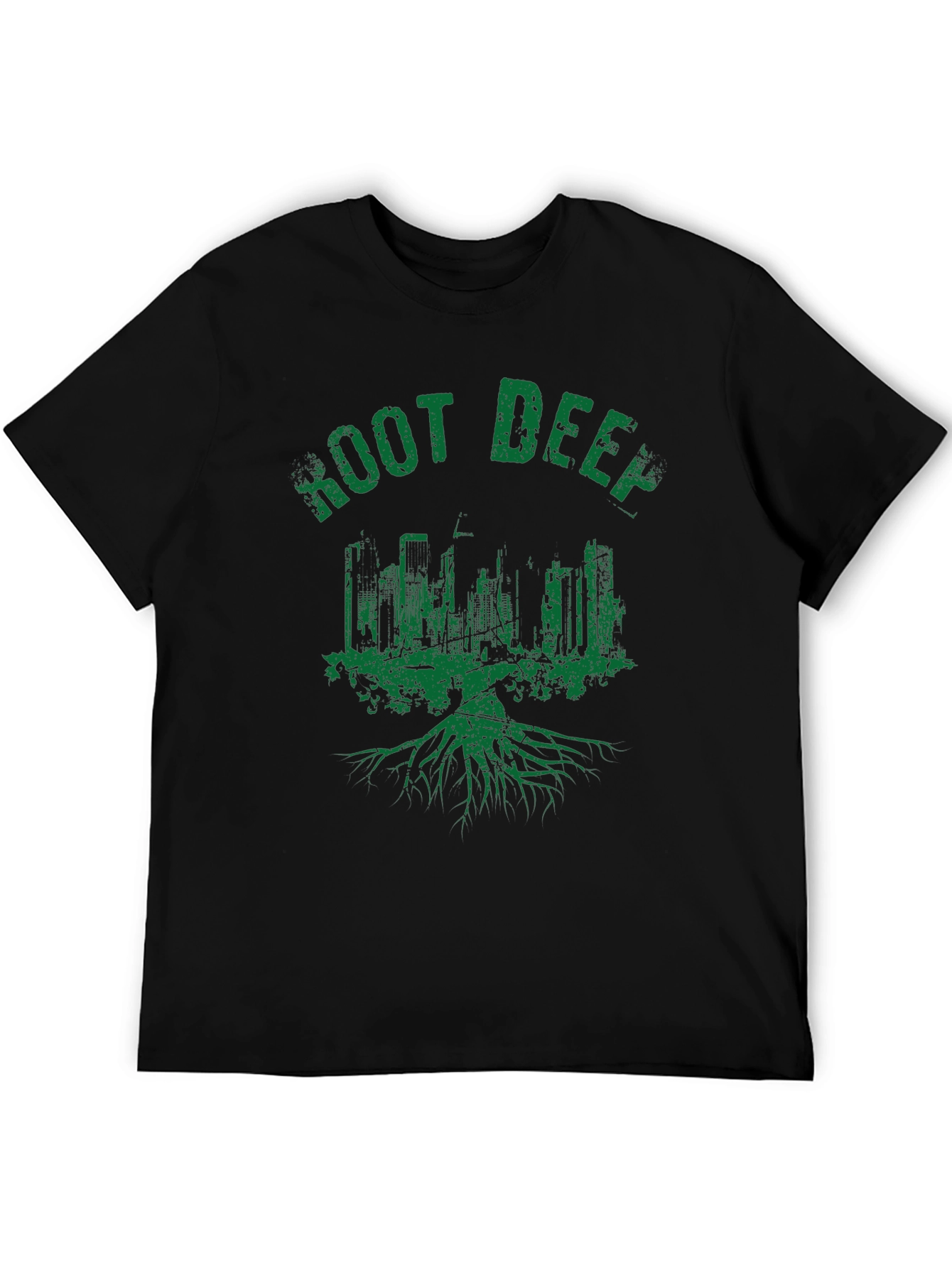 Root Deep Urban Tee - Mens Black Graphic T-Shirt